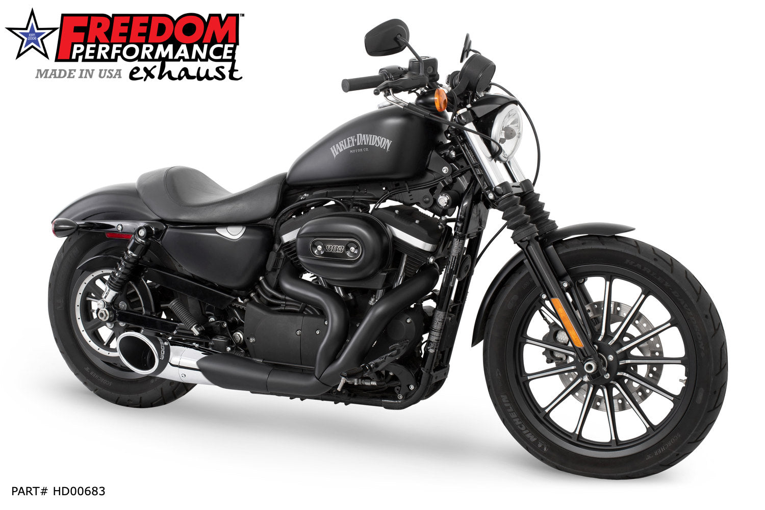 HARLEY SPORTSTER 2-INTO-1 TURNOUT/SIDEDUMP 2004-2022 Bundle (SPECIAL ORDER)