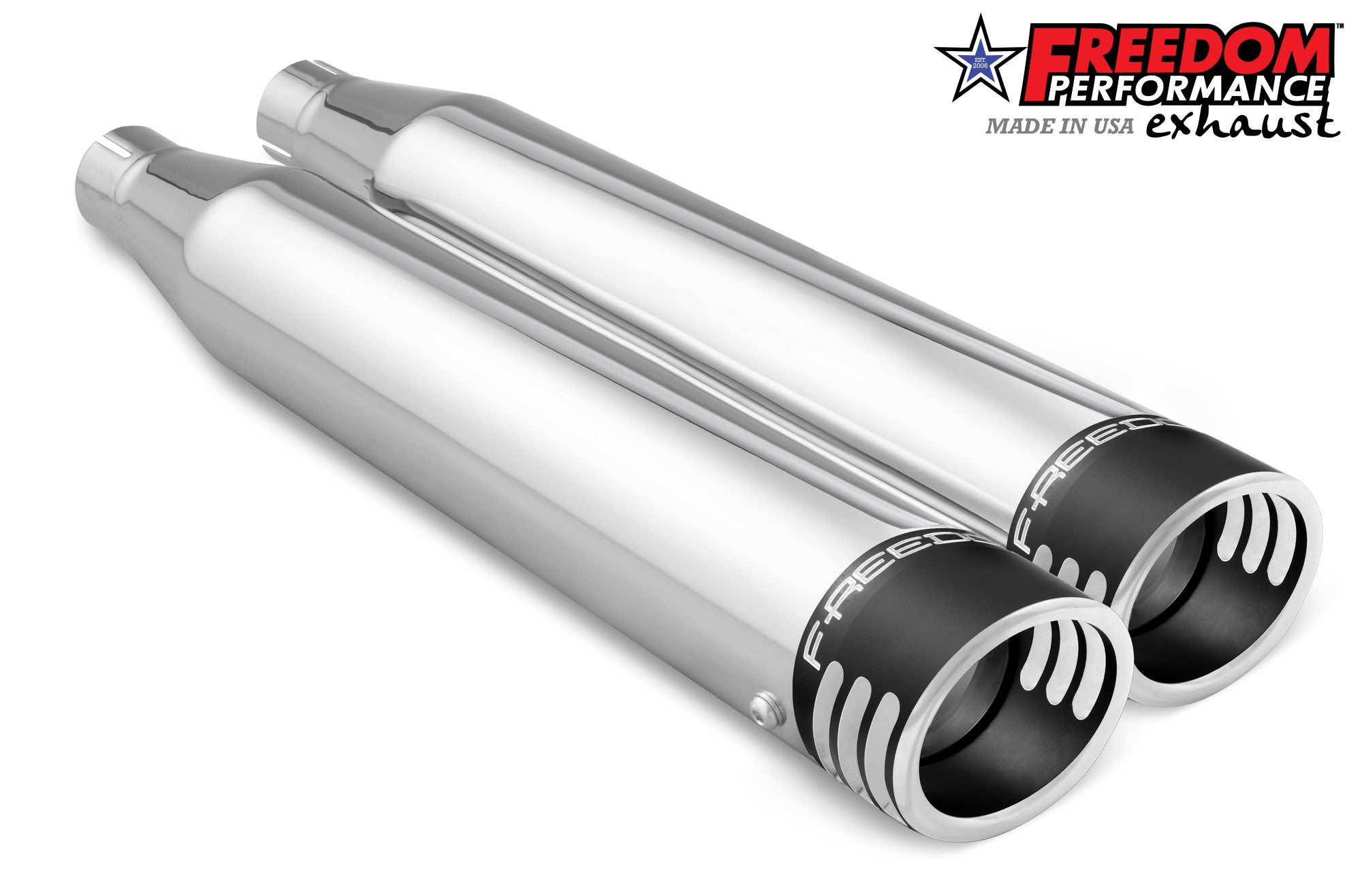 HARLEY SOFTAIL/M8 WIDE TIRE STANDARD, LOW RIDER, SLIM, FAT BOY, BREAKOUT & STREET BOB 3.25" SLIP-ONS