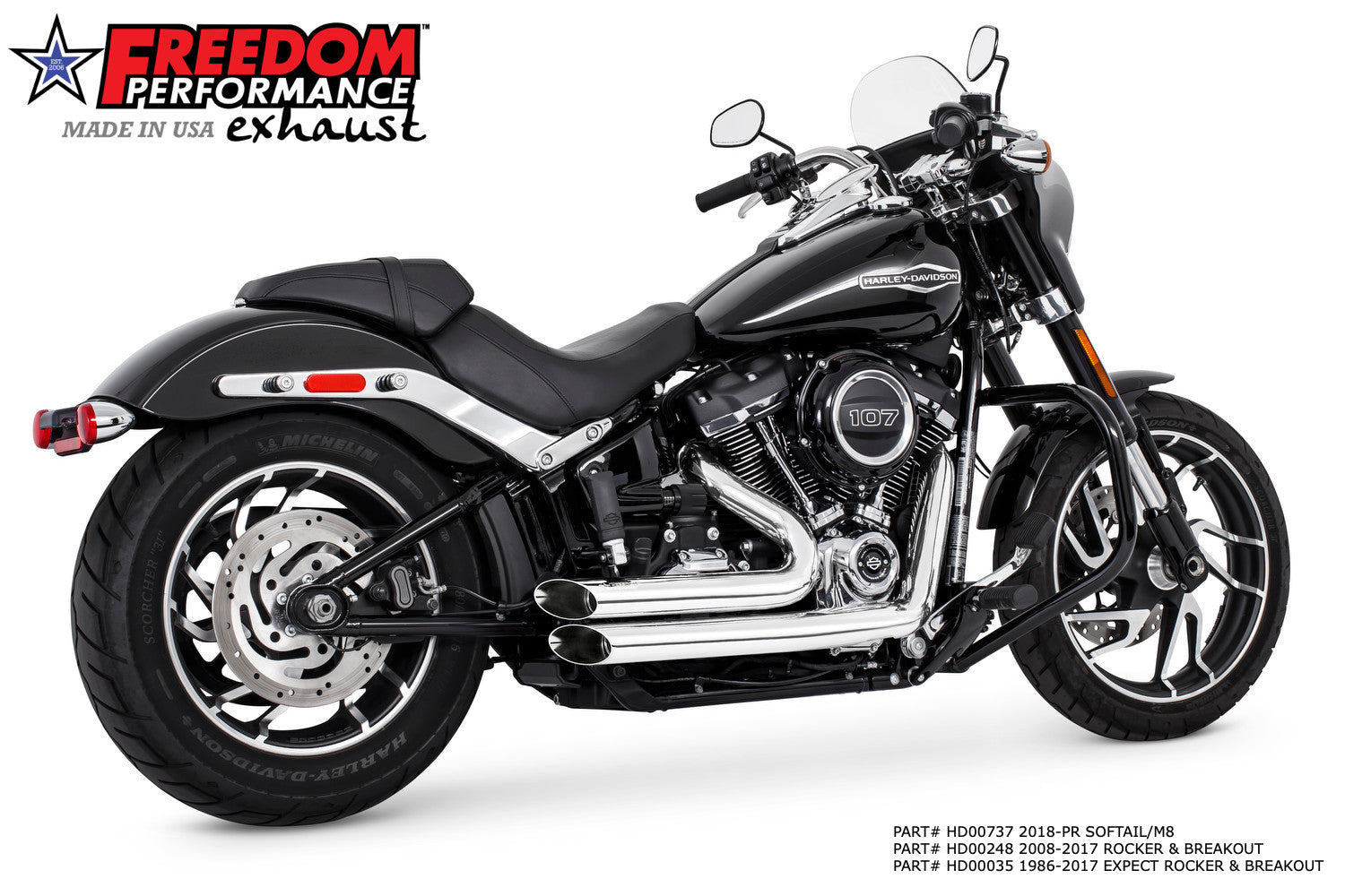 HARLEY SOFTAIL AMENDMENT SIDE SLASH