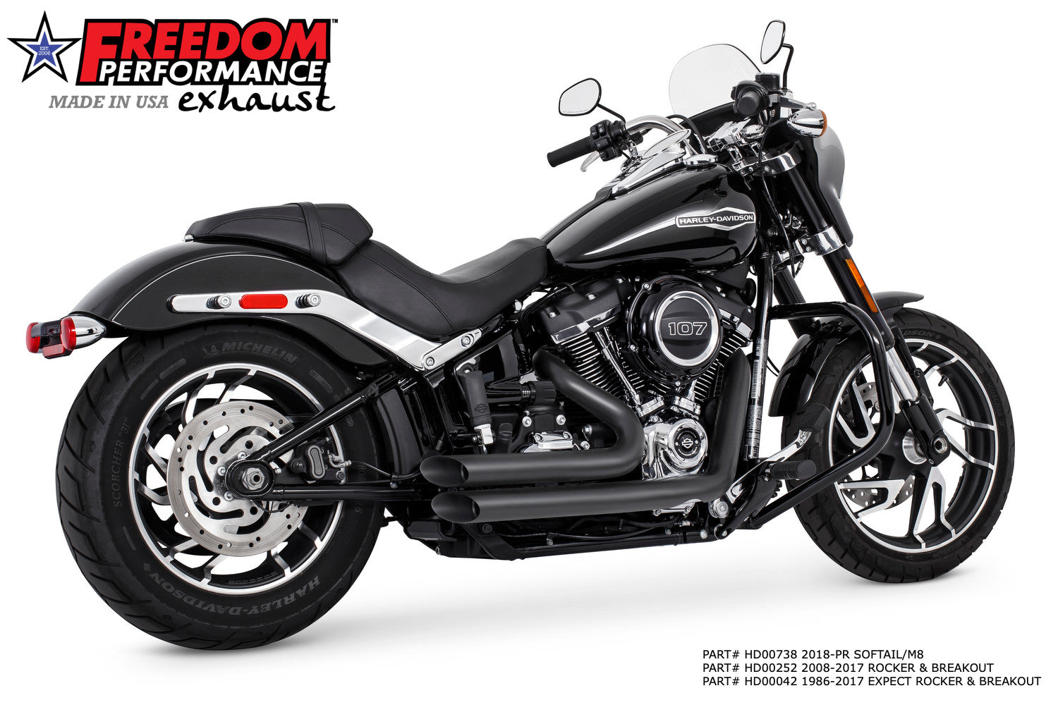 HARLEY SOFTAIL AMENDMENT SIDE SLASH