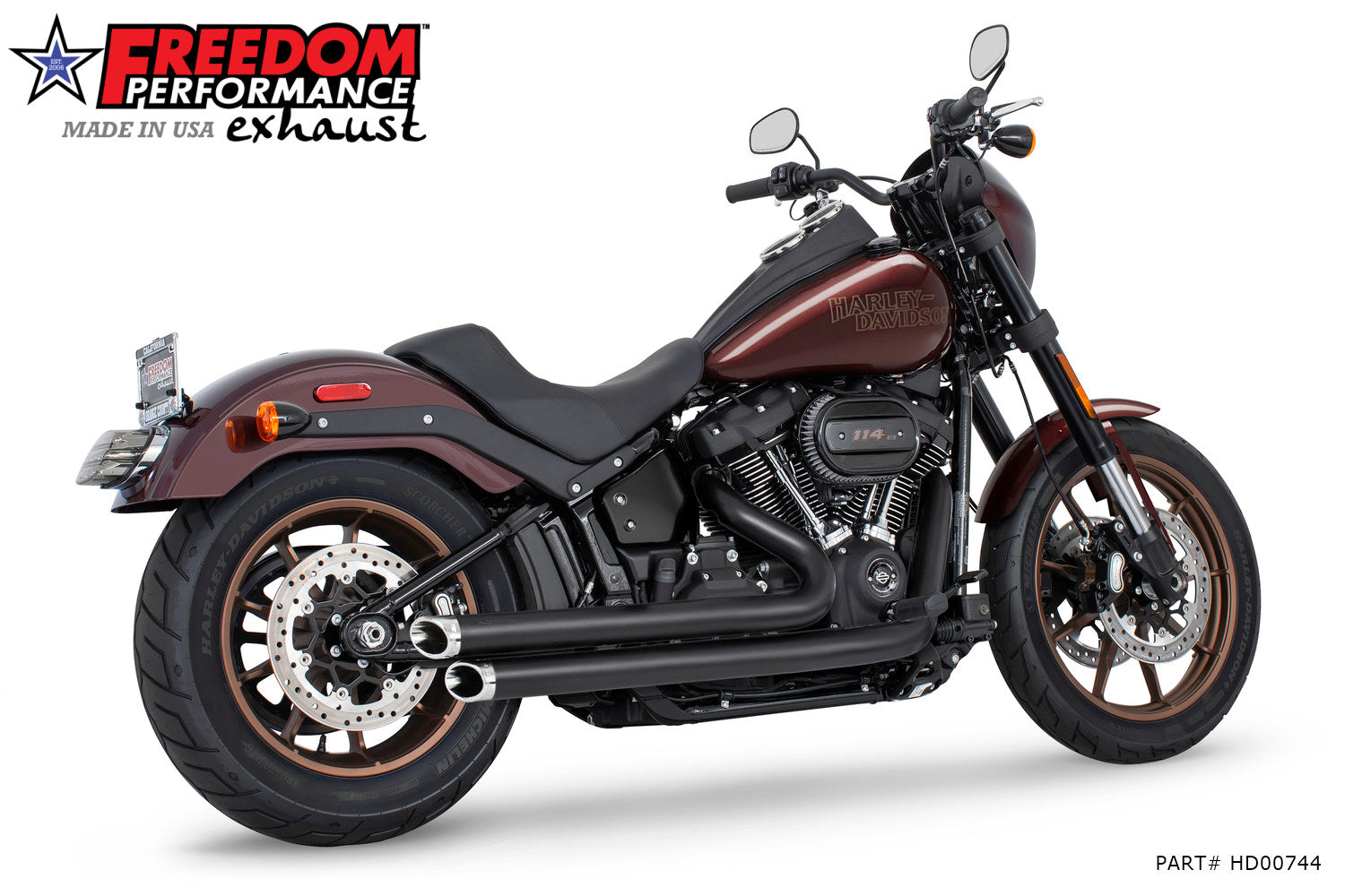 HARLEY SOFTAIL INDEPENDENCE STAGGERED DUALS