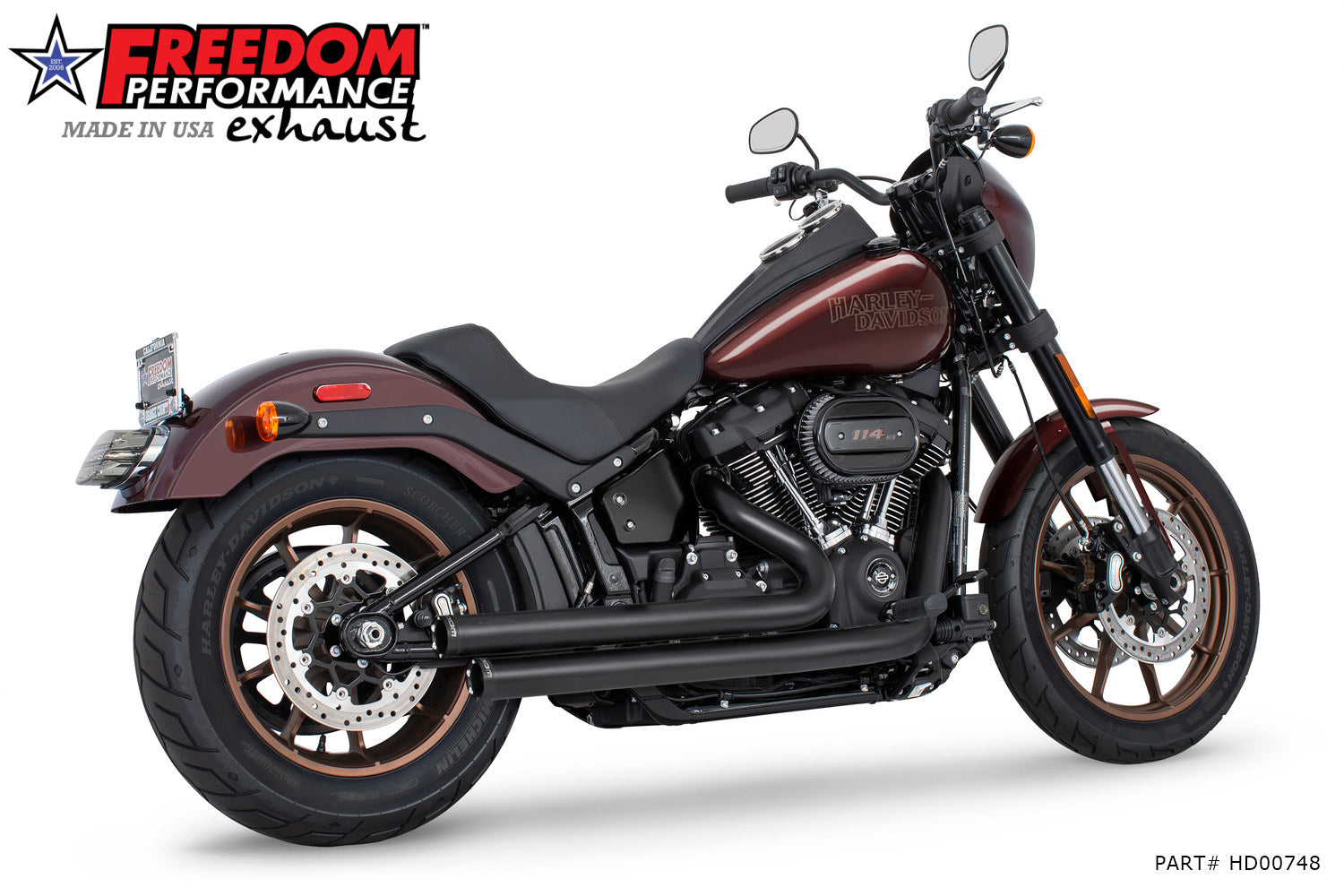 HARLEY SOFTAIL INDEPENDENCE STAGGERED DUALS