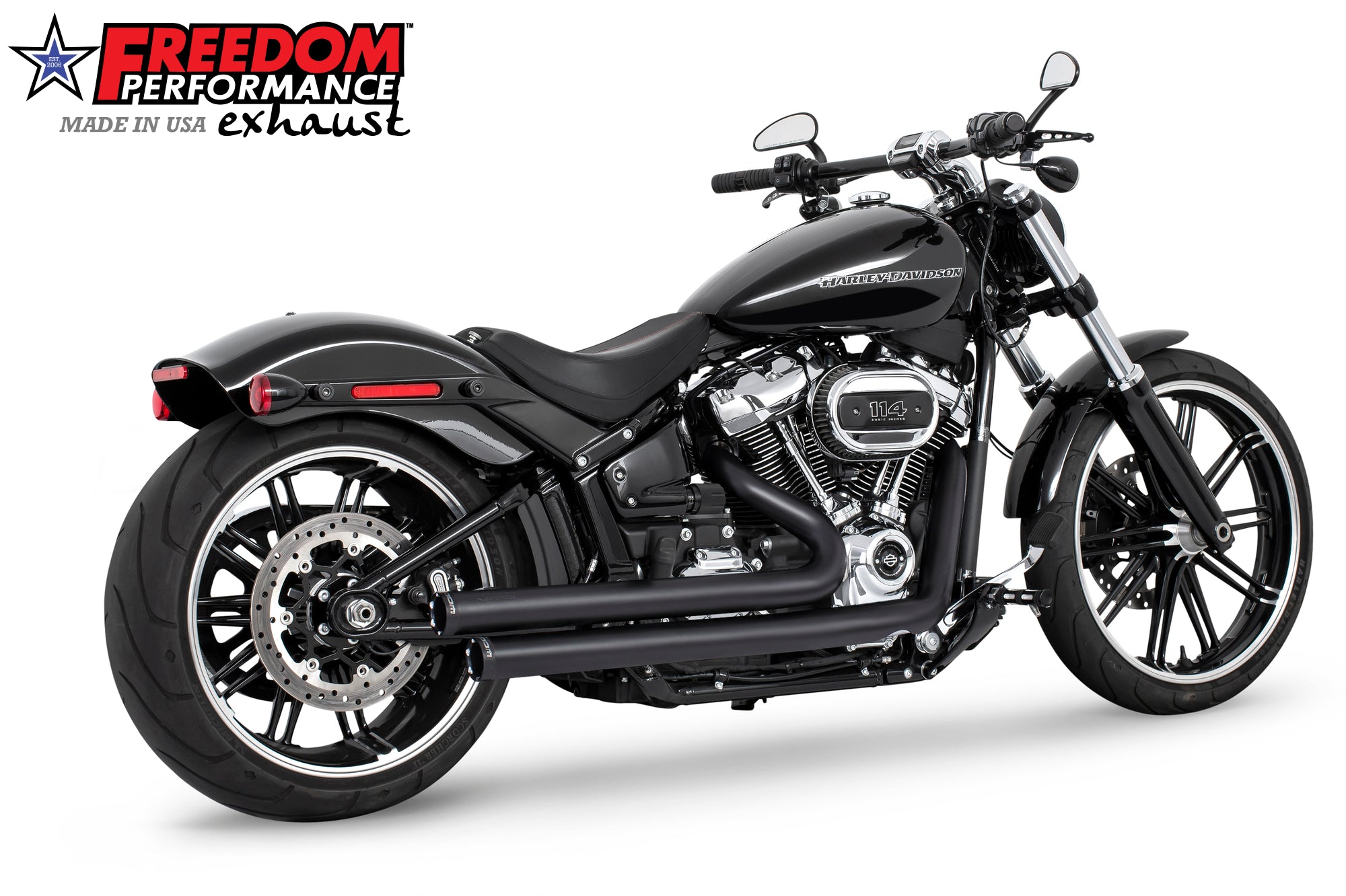HARLEY SOFTAIL INDEPENDENCE STAGGERED DUALS