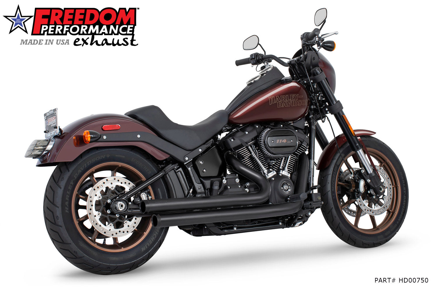 HARLEY SOFTAIL INDEPENDENCE STAGGERED DUALS