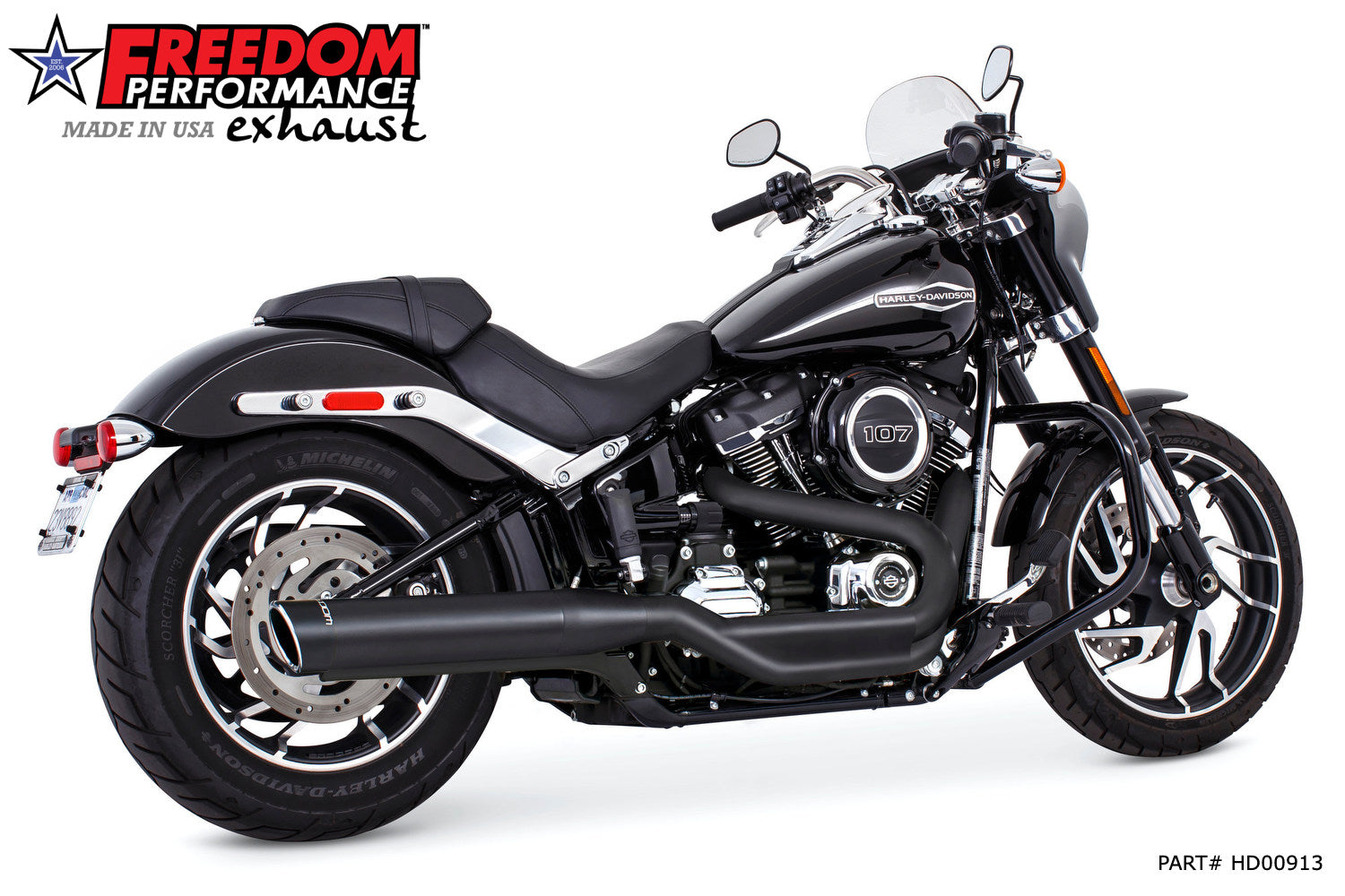 HARLEY SOFTAIL SPORT GLIDE® SINGLE 4" SLIP-ON 2018-PRESENT