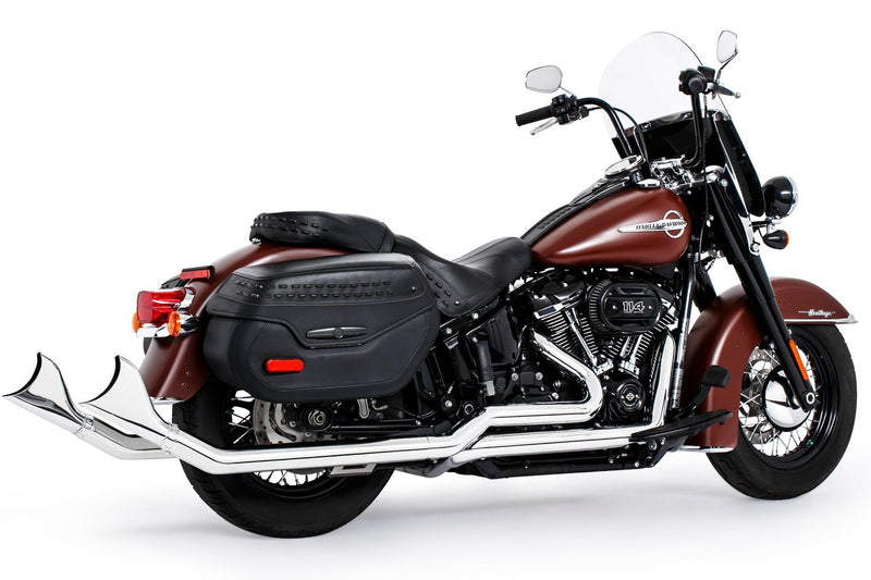 HARLEY SOFTAIL 2.5" UPSWEPT TRUE-DUAL COMPLETE SYSTEM M8 ONLY *NOT FOR WIDE TIRE BIKES (SPECIAL ORDER)