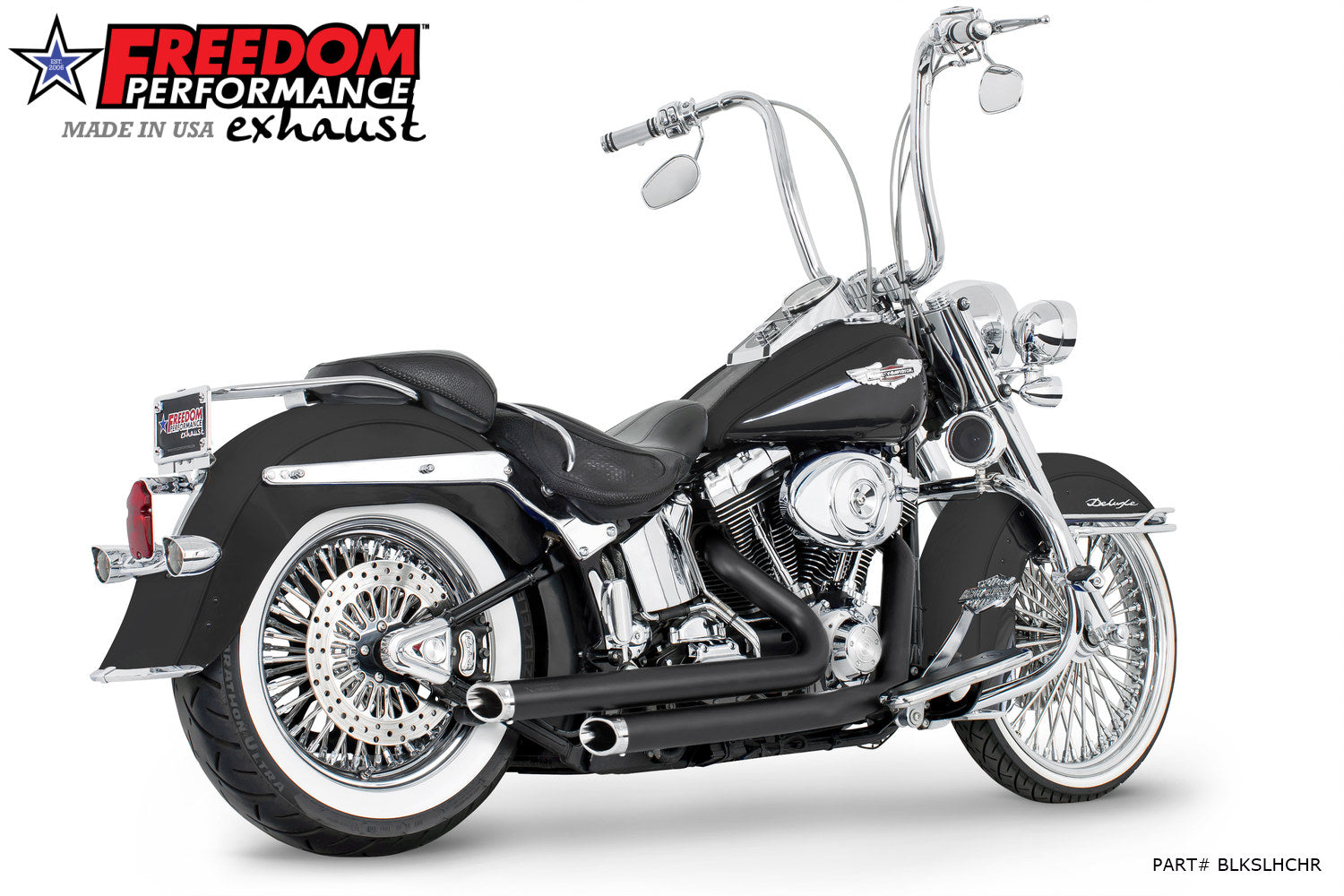 HARLEY SOFTAIL INDEPENDENCE STAGGERED DUALS
