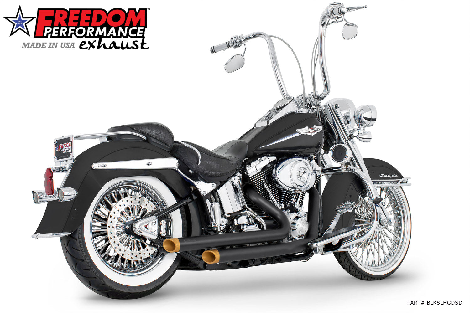 HARLEY SOFTAIL INDEPENDENCE STAGGERED DUALS