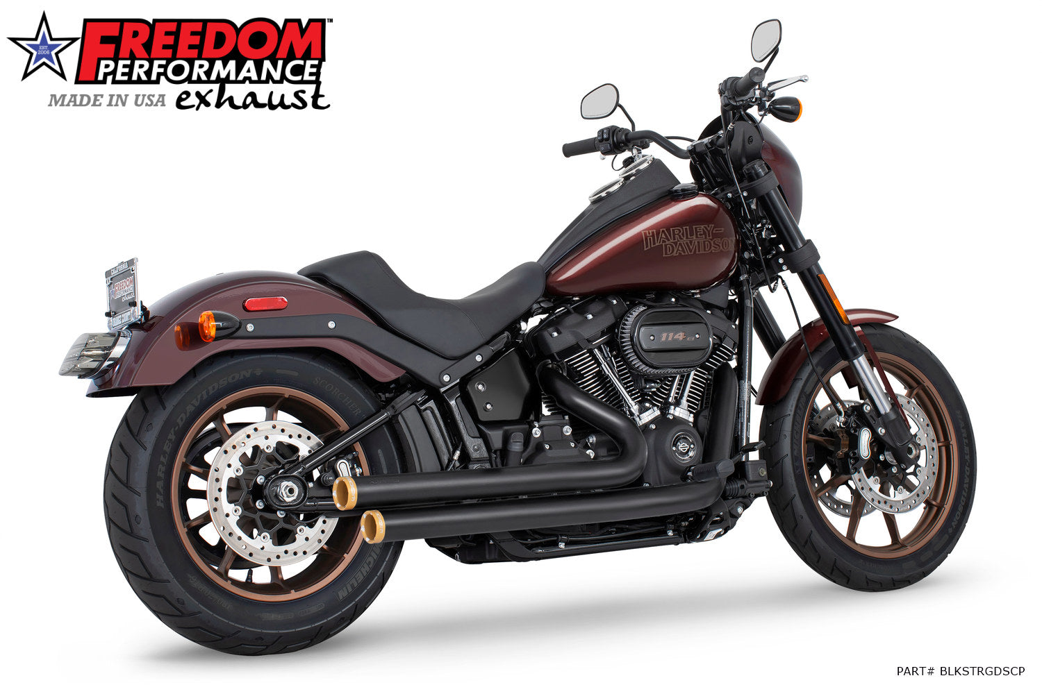 HARLEY SOFTAIL INDEPENDENCE STAGGERED DUALS