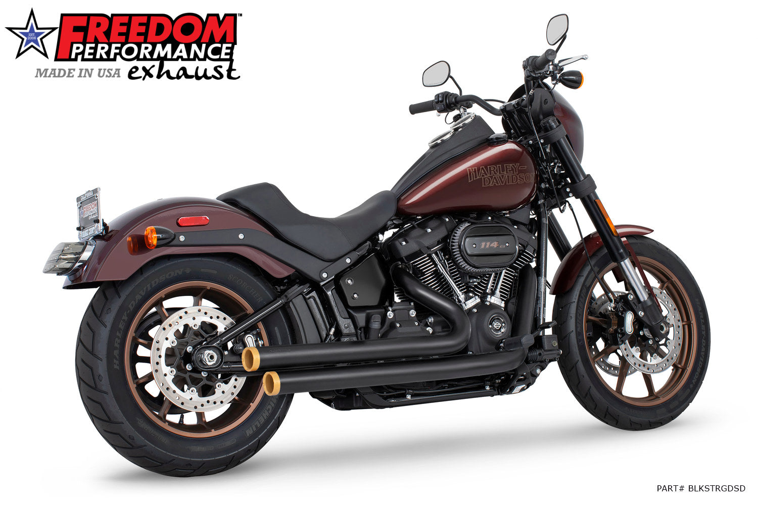 HARLEY SOFTAIL INDEPENDENCE STAGGERED DUALS