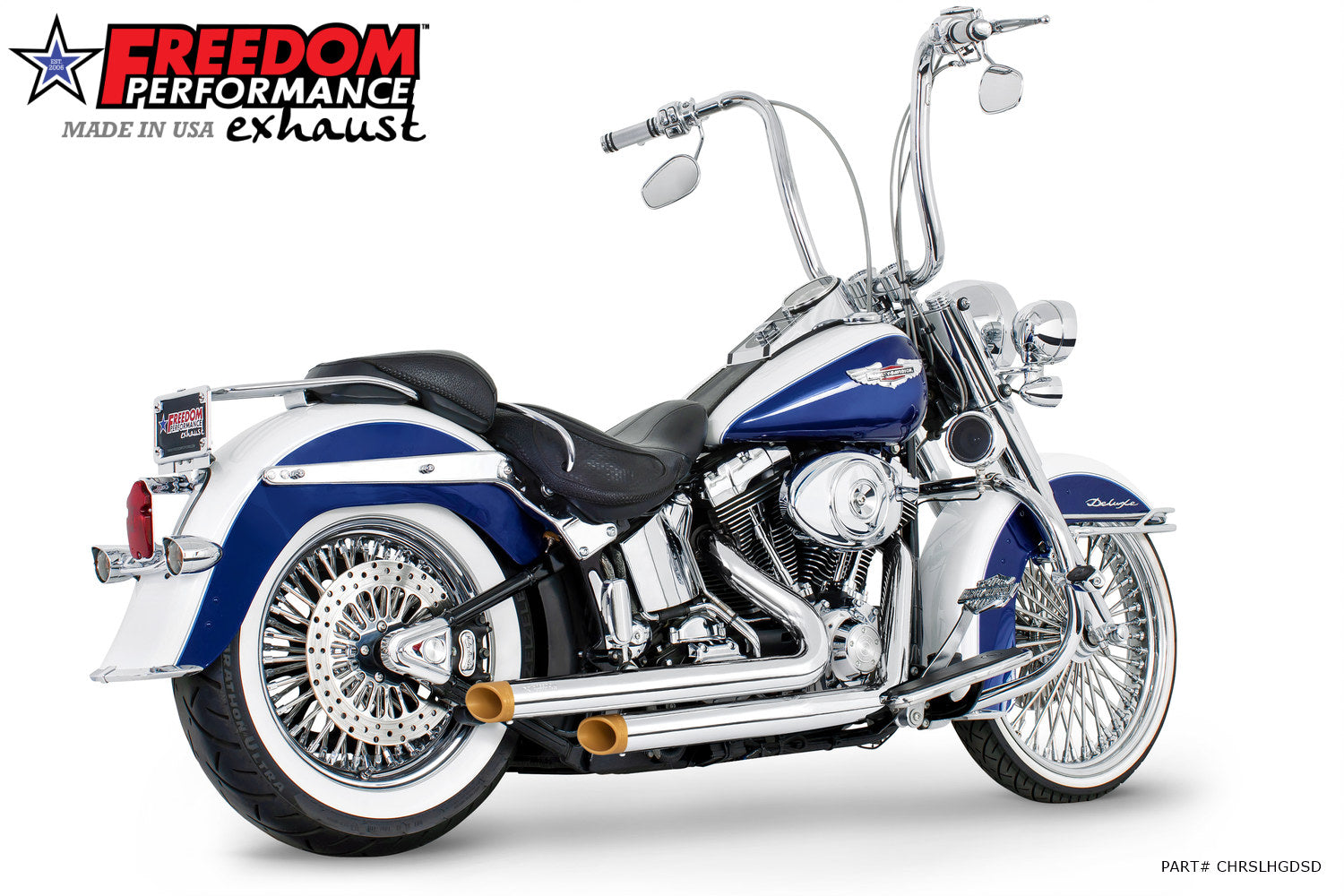 HARLEY SOFTAIL INDEPENDENCE STAGGERED DUALS