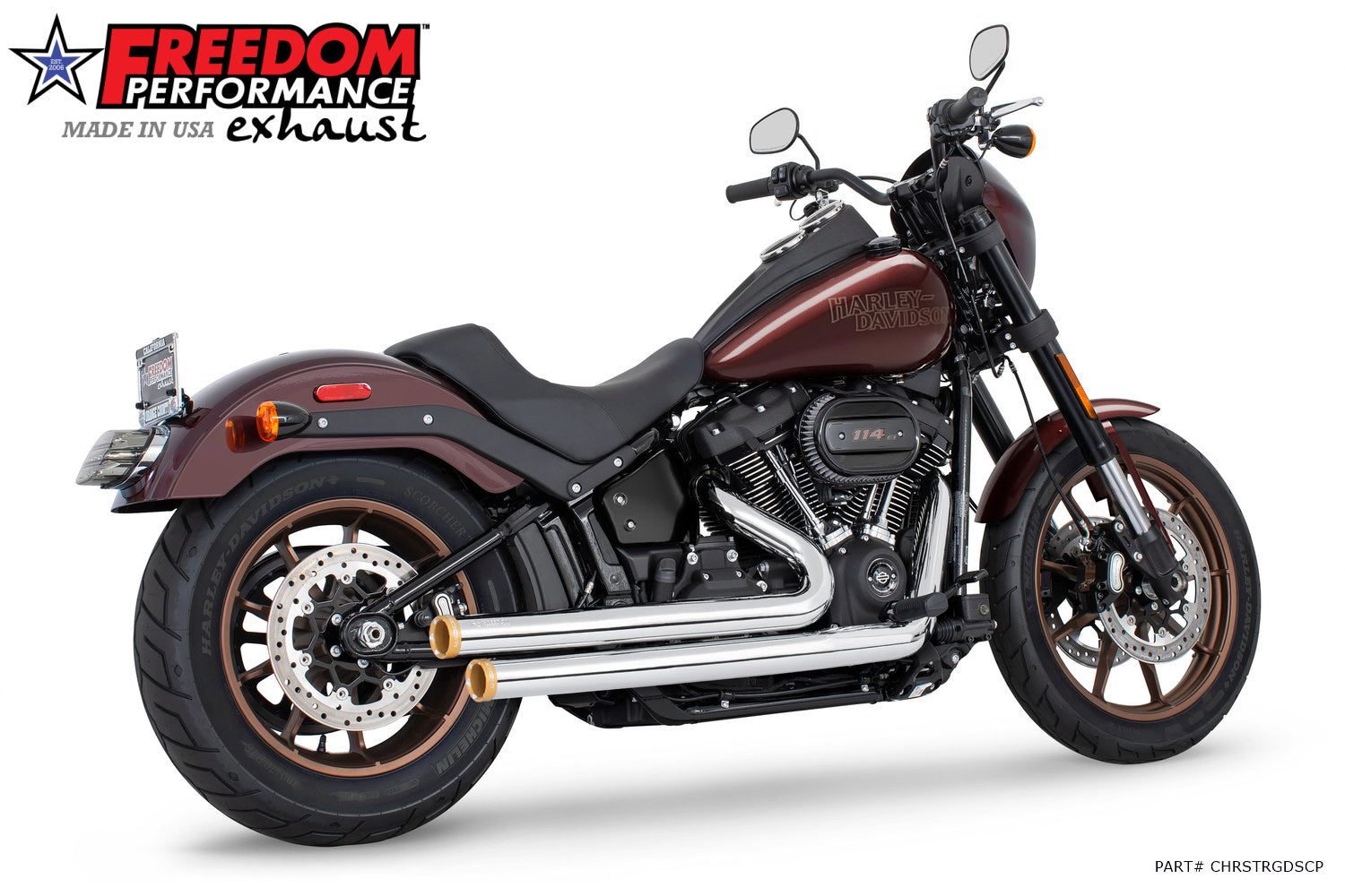 HARLEY SOFTAIL INDEPENDENCE STAGGERED DUALS