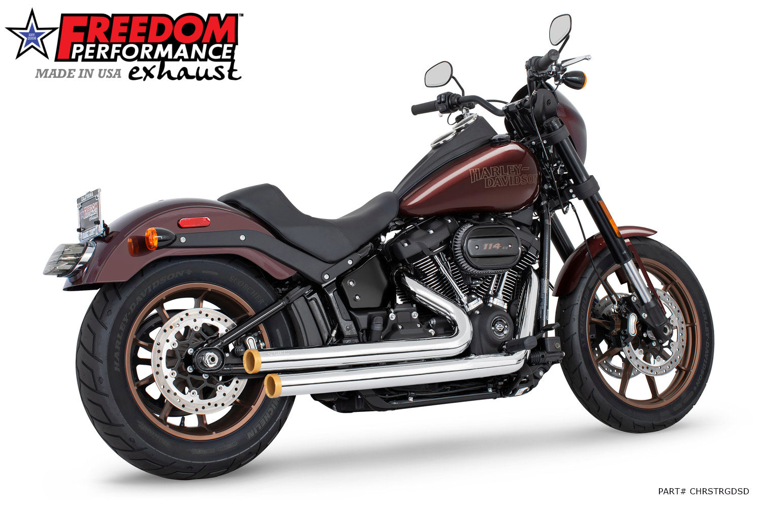 HARLEY SOFTAIL INDEPENDENCE STAGGERED DUALS