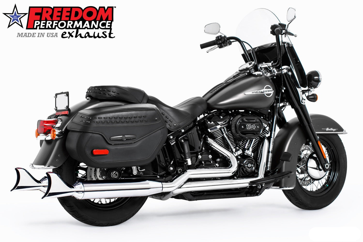 HARLEY SOFTAIL RIGHT-SIDE TUCK & UNDER TRUE-DUAL FULL SYSTEM 2018-PRESENT