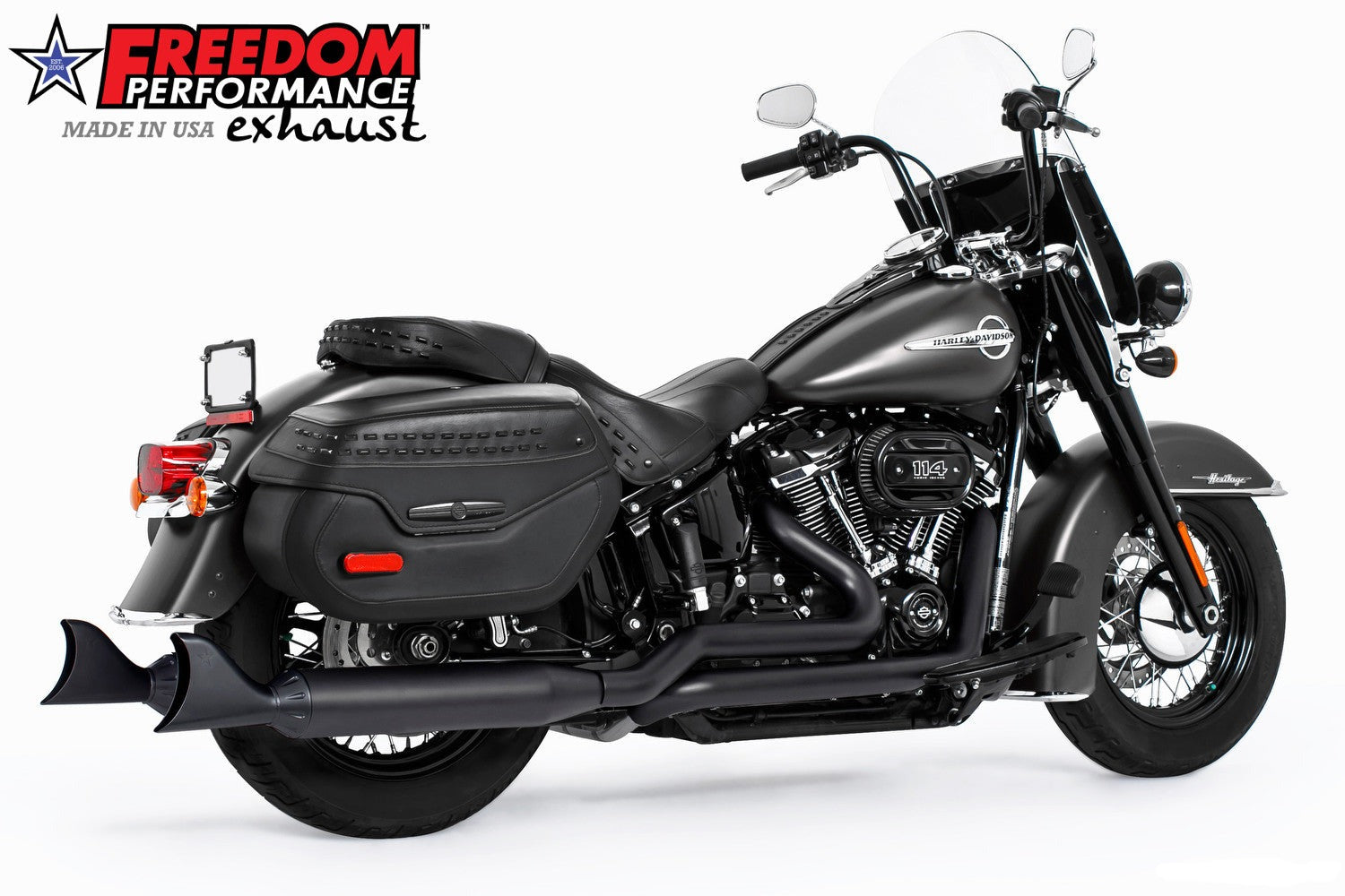 HARLEY SOFTAIL RIGHT-SIDE TUCK & UNDER TRUE-DUAL FULL SYSTEM 2018-PRESENT