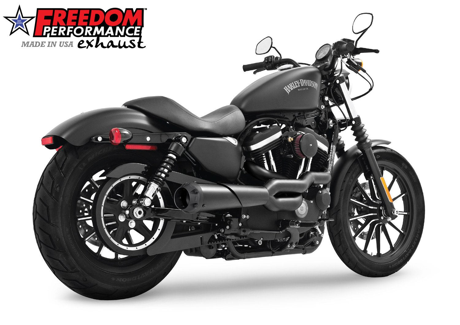 HARLEY SPORTSTER 2-INTO-1 "HIGH" AMERICAN OUTLAW 1986-2022 (*SPECIAL ORDER)