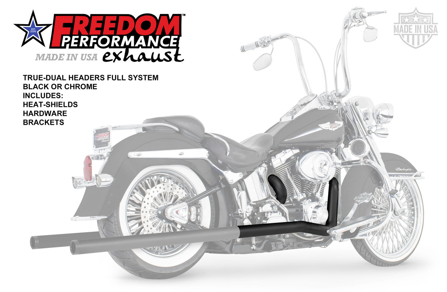 HARLEY SOFTAIL CLASSIC TRUE-DUAL HEADERS ONLY