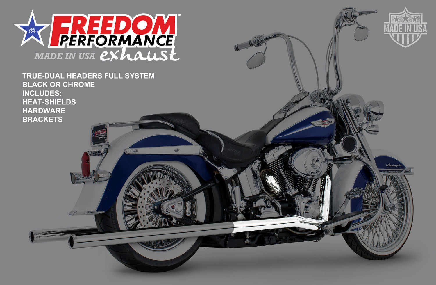 HARLEY SOFTAIL CLASSIC TRUE-DUAL HEADERS ONLY