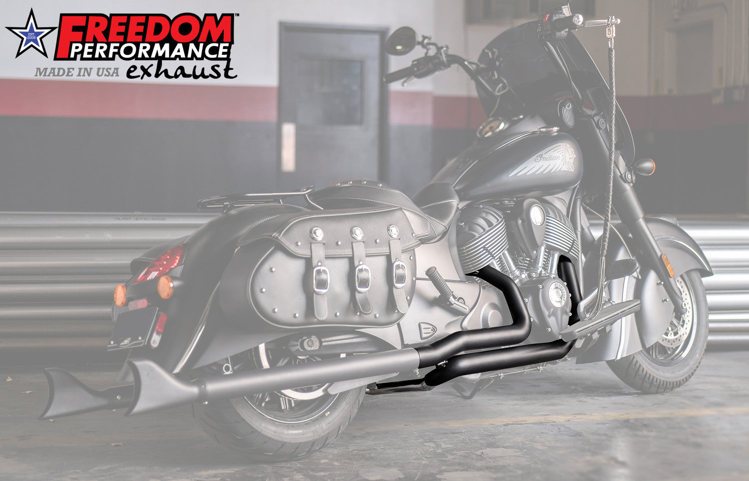 INDIAN CHIEFTAIN / ROADMASTER / SPRINGFIELD / VINTAGE / CLASSIC TRUE-DUAL TUCK-N-UNDER  "HEADERS ONLY" (SPECIAL ORDER)