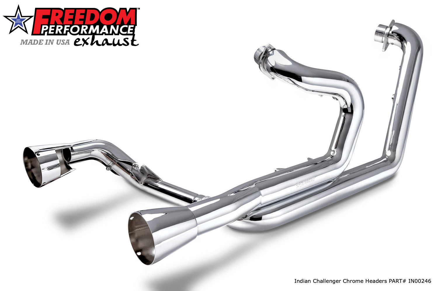 INDIAN CHALLENGER / PURSUIT / ELITE TRUE-DUAL 2.5" HEADERS ONLY