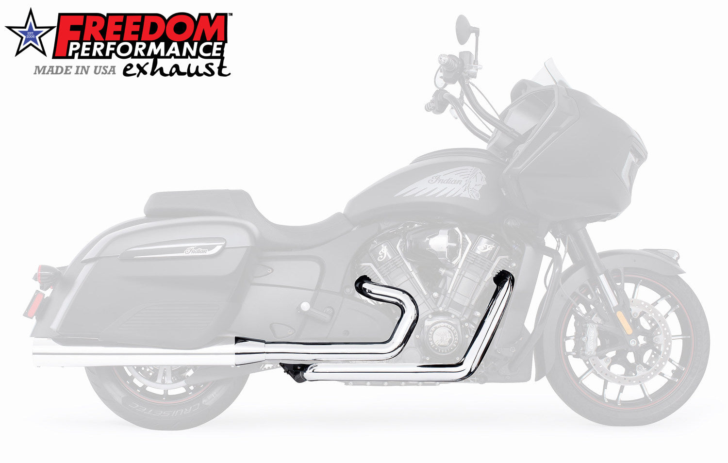 INDIAN CHALLENGER / PURSUIT / ELITE TRUE-DUAL 2.5" HEADERS ONLY