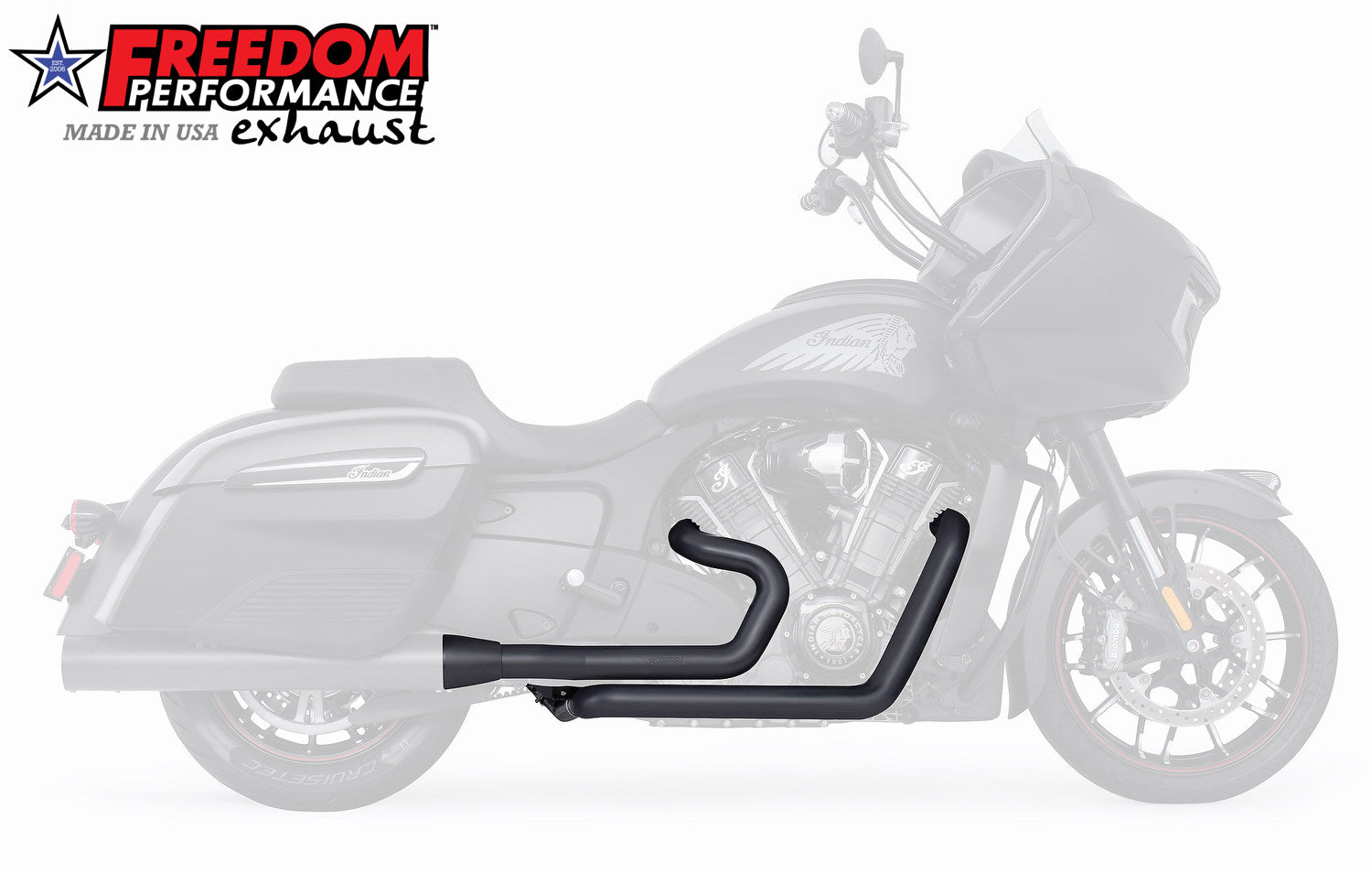 INDIAN CHALLENGER / PURSUIT / ELITE TRUE-DUAL 2.5" HEADERS ONLY