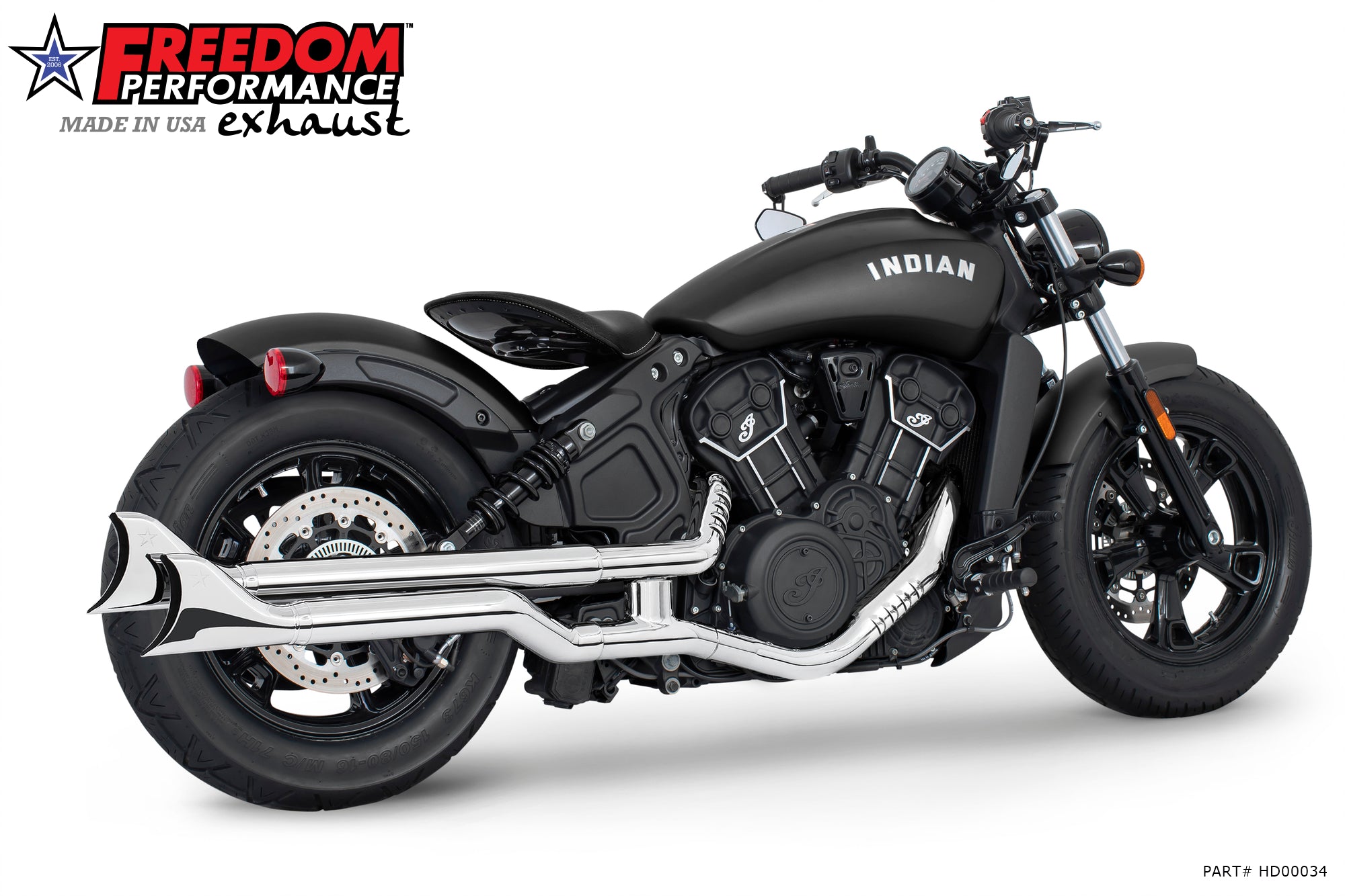 INDIAN SCOUT - ROGUE - BOBBER - SIXTY 2.5" SLIPONS 2014-2024 BUNDLE