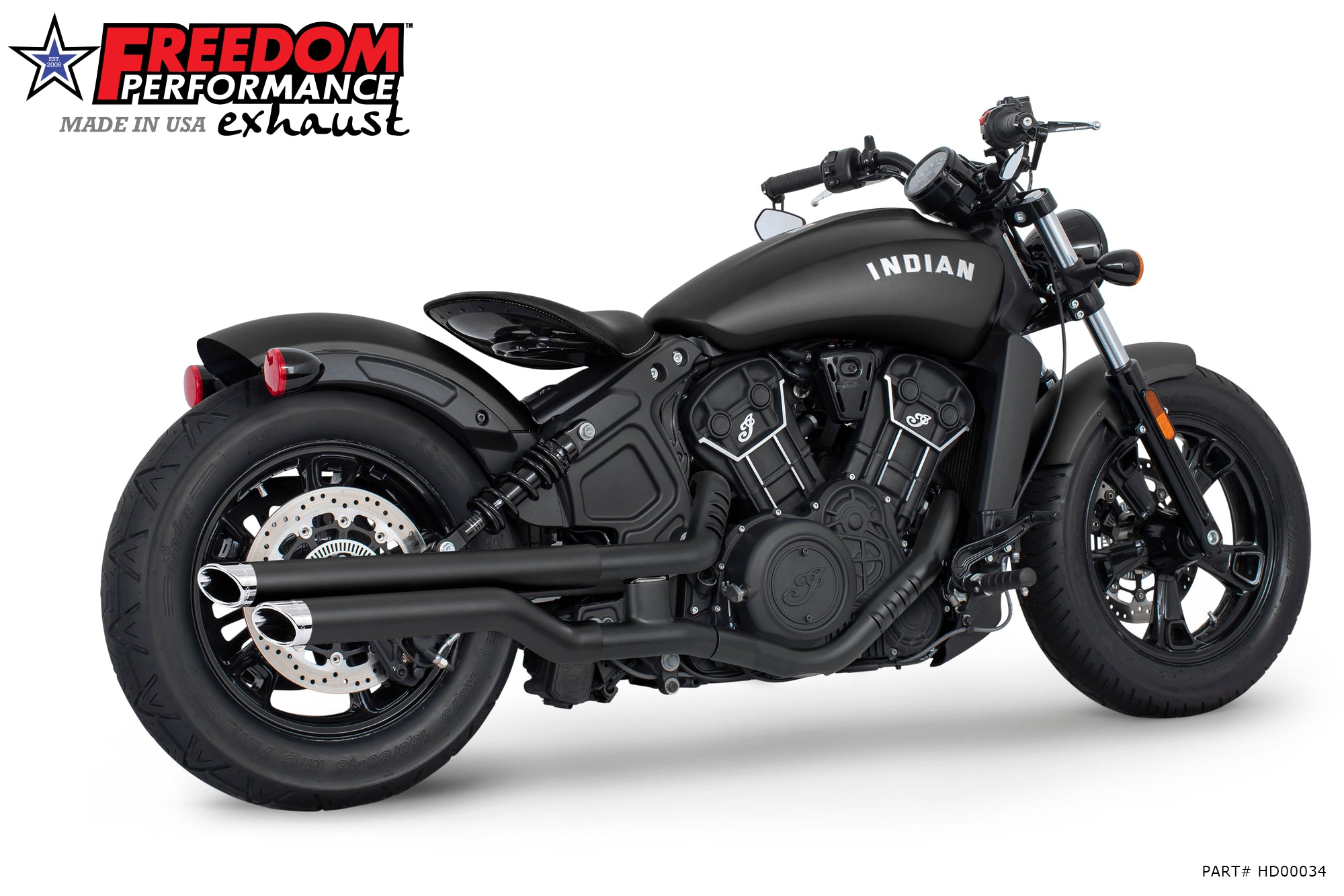 INDIAN SCOUT - ROGUE - BOBBER - SIXTY 2.5" SLIPONS 2014-2024 BUNDLE