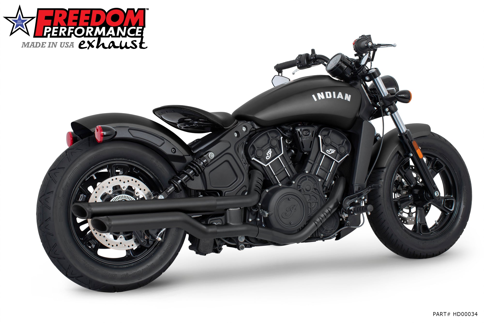 INDIAN SCOUT - ROGUE - BOBBER - SIXTY 2.5" SLIPONS 2014-2024 BUNDLE