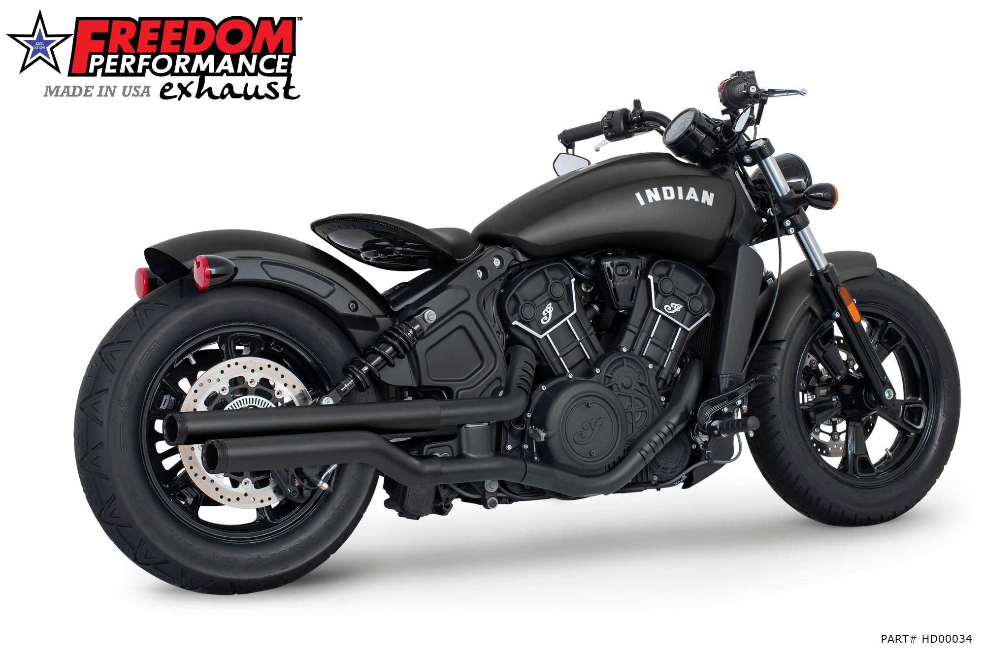 INDIAN SCOUT - ROGUE - BOBBER - SIXTY 2.5" SLIPONS 2014-2024 BUNDLE
