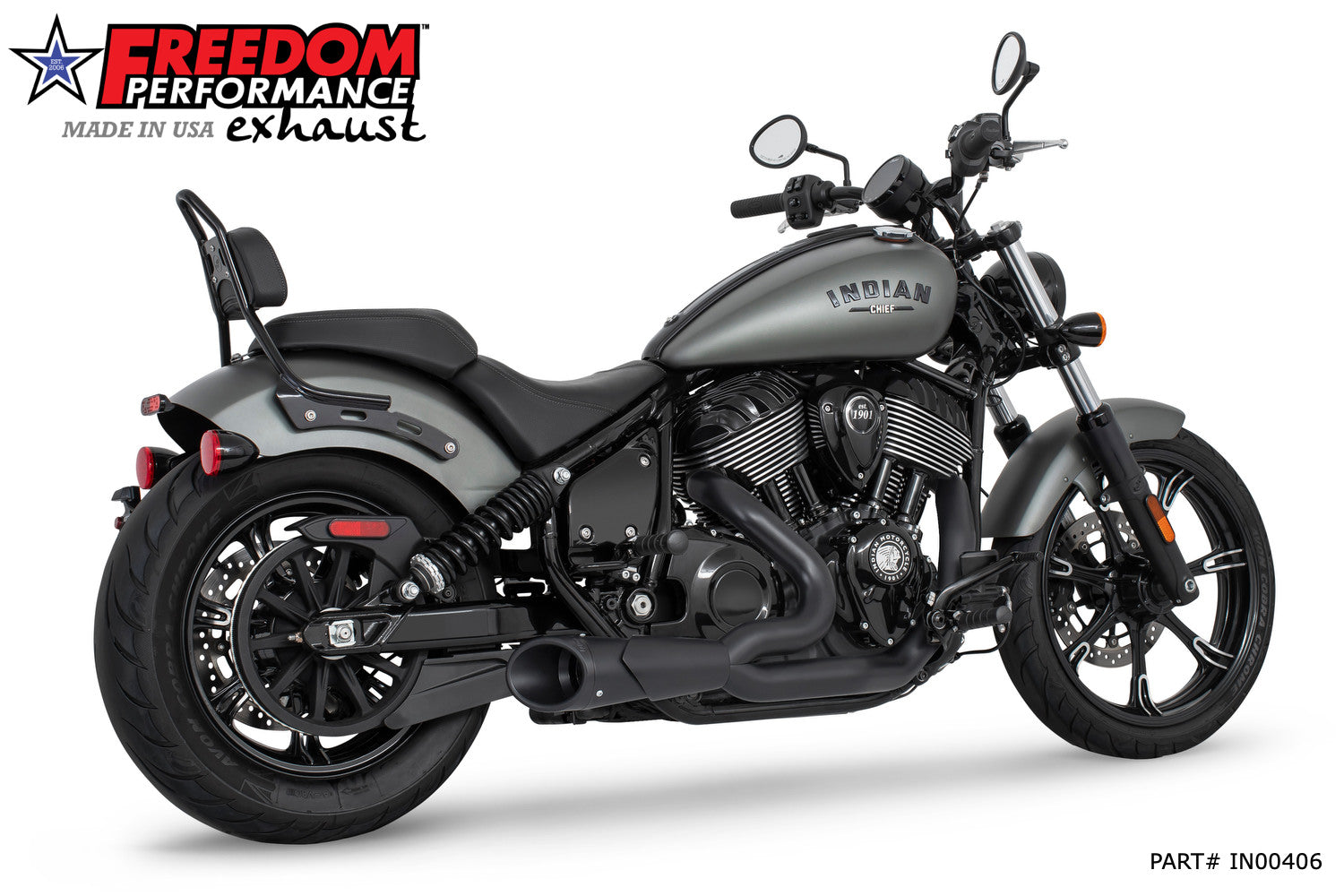 INDIAN CHIEF/SPORT/BOBBER/SUPER/LIMITED 4.5" 2-INTO-1 SHORTY 2021-PRESENT Bundle