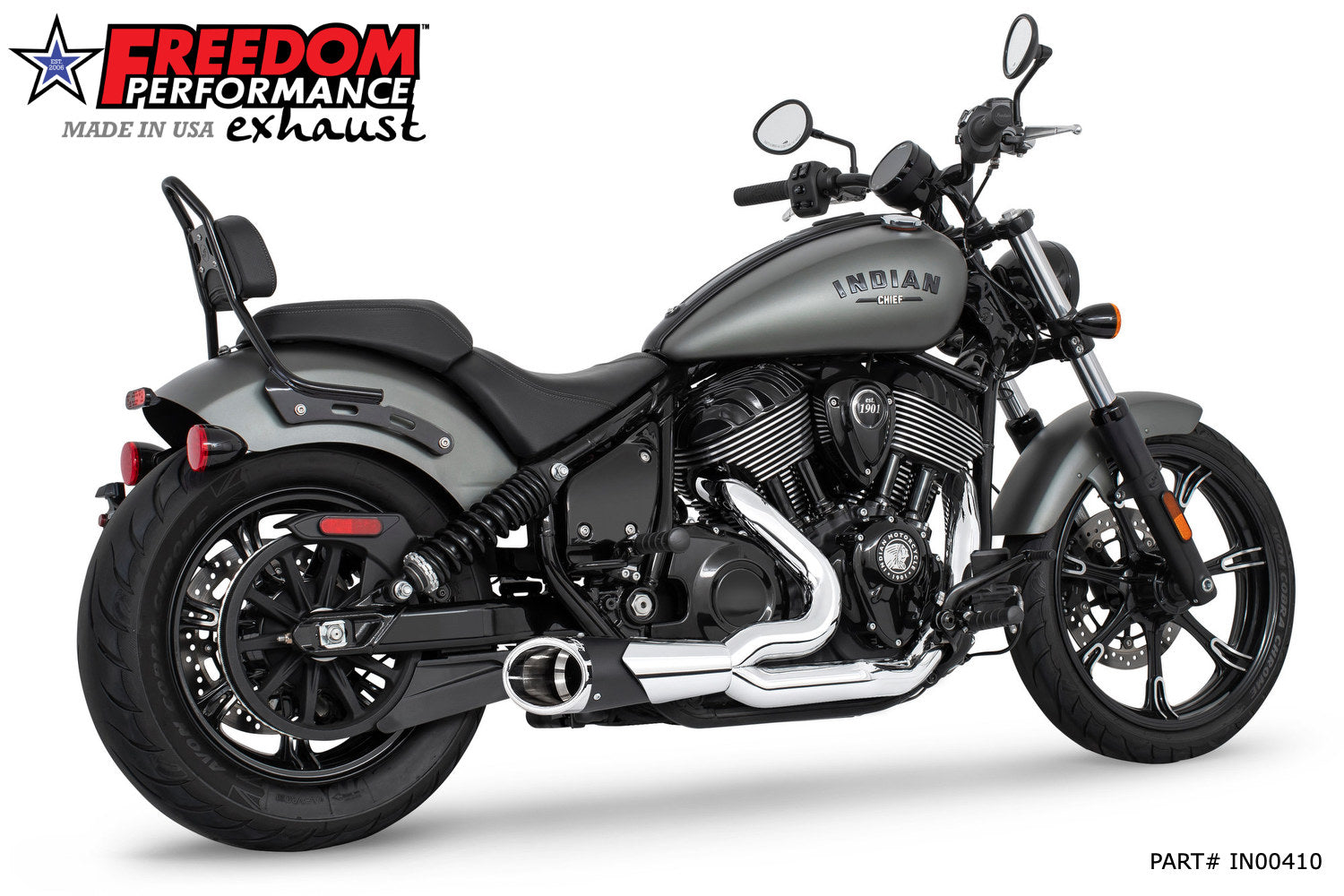 INDIAN CHIEF/SPORT/BOBBER/SUPER/LIMITED 4.5" 2-INTO-1 SHORTY 2021-PRESENT Bundle