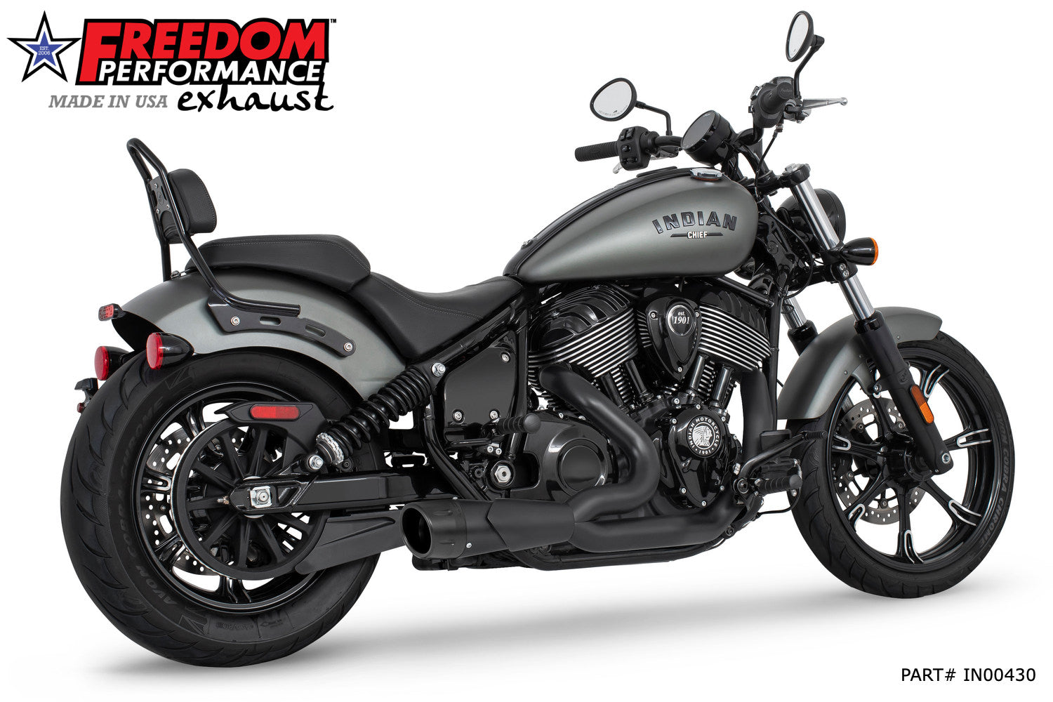 INDIAN CHIEF/SPORT/BOBBER/SUPER/LIMITED 4.5" 2-INTO-1 SHORTY 2021-PRESENT Bundle