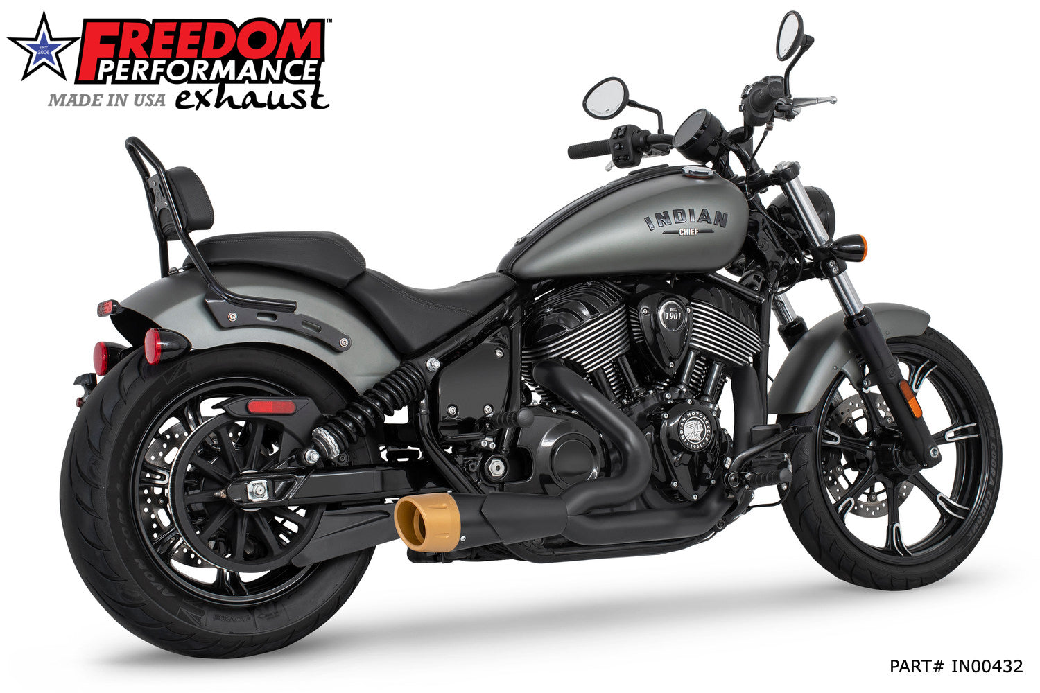 INDIAN CHIEF/SPORT/BOBBER/SUPER/LIMITED 4.5" 2-INTO-1 SHORTY 2021-PRESENT Bundle