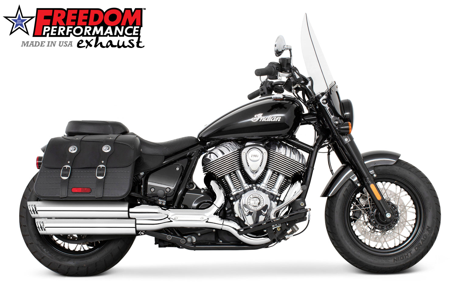 INDIAN CHIEF/SPORT/BOBBER/SUPER/LIMITED 3.25" SLIP-ONS 2021-PRESENT