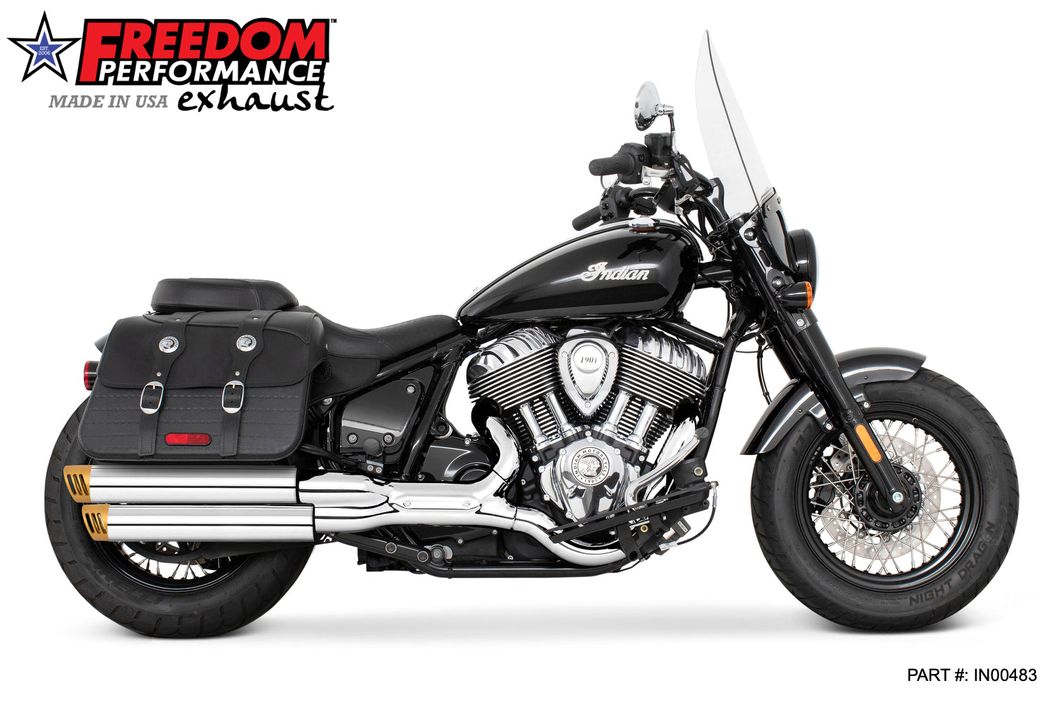 INDIAN CHIEF/SPORT/BOBBER/SUPER/LIMITED 3.25" SLIP-ONS 2021-PRESENT