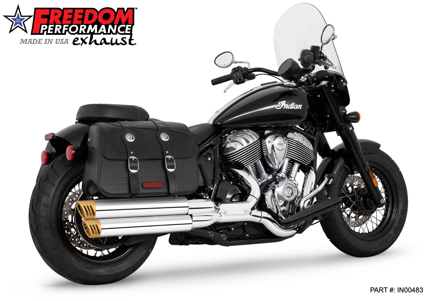 INDIAN CHIEF/SPORT/BOBBER/SUPER/LIMITED 3.25" SLIP-ONS 2021-PRESENT