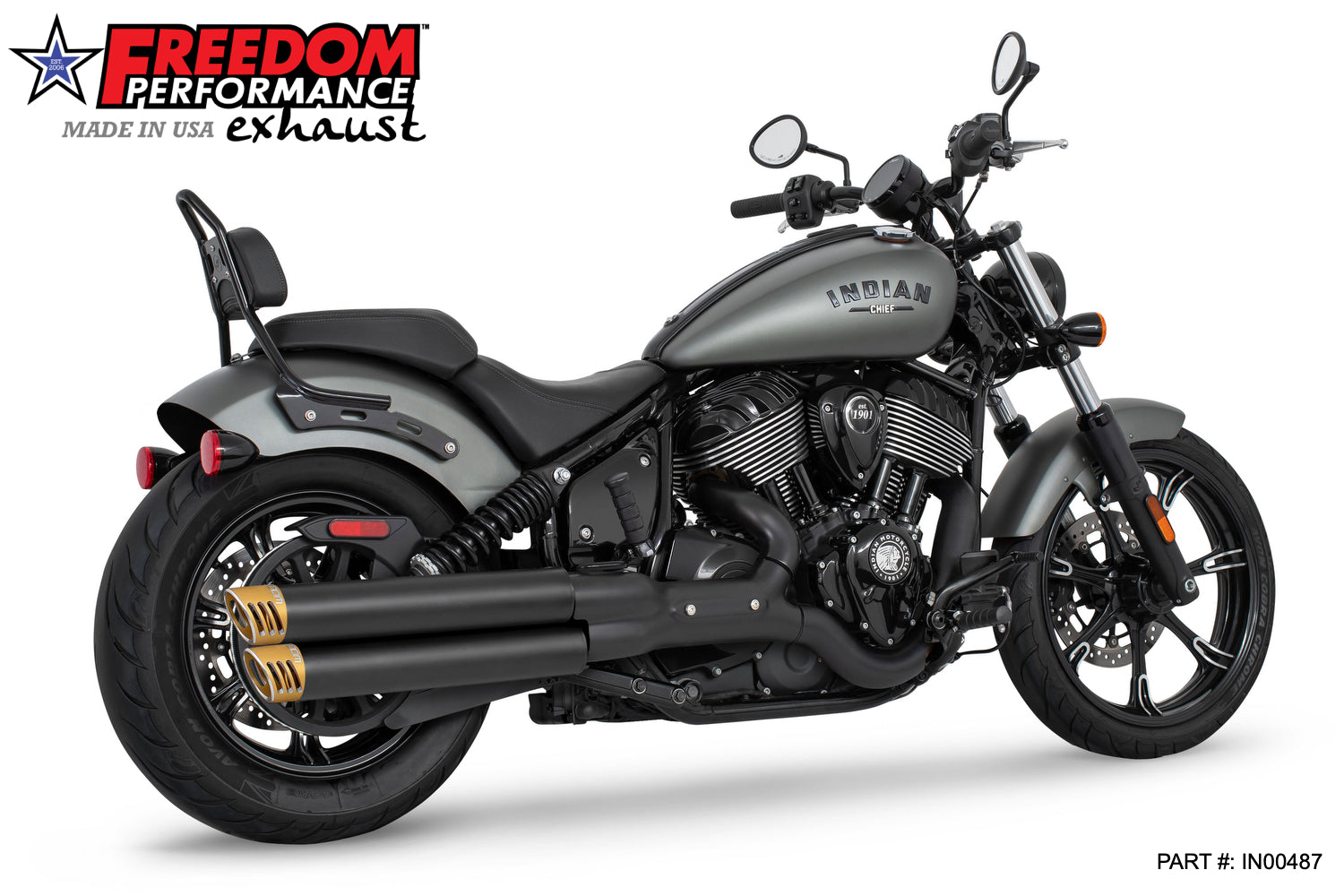 INDIAN CHIEF/SPORT/BOBBER/SUPER/LIMITED 3.25" SLIP-ONS 2021-PRESENT