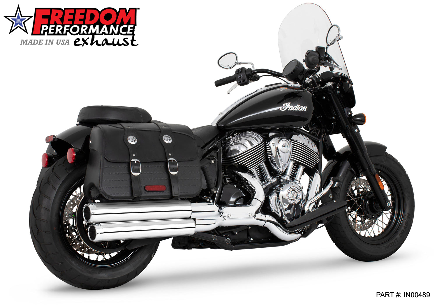 INDIAN CHIEF/SPORT/BOBBER/SUPER/LIMITED 3.25" SLIP-ONS 2021-PRESENT