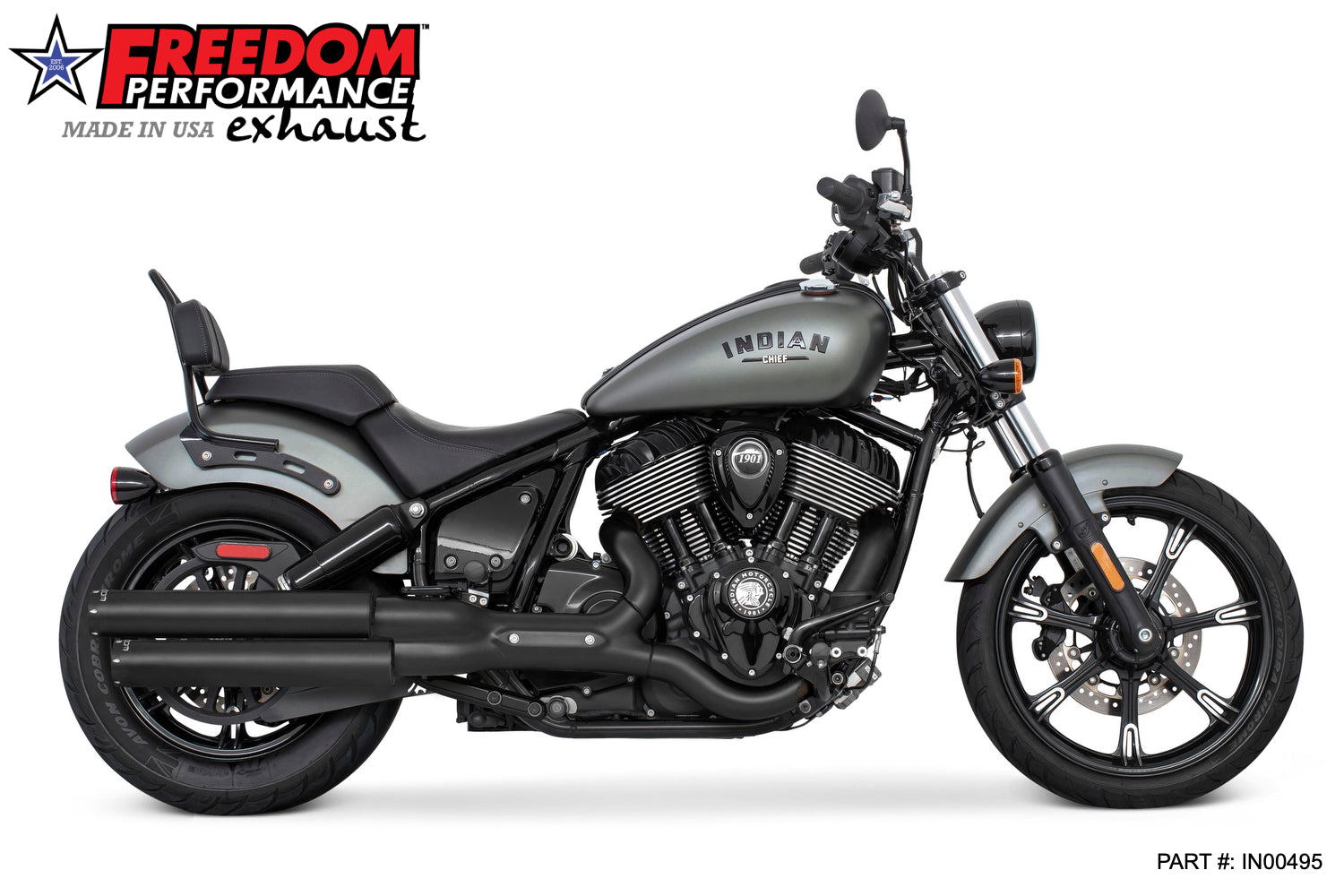 INDIAN CHIEF/SPORT/BOBBER/SUPER/LIMITED 3.25" SLIP-ONS 2021-PRESENT