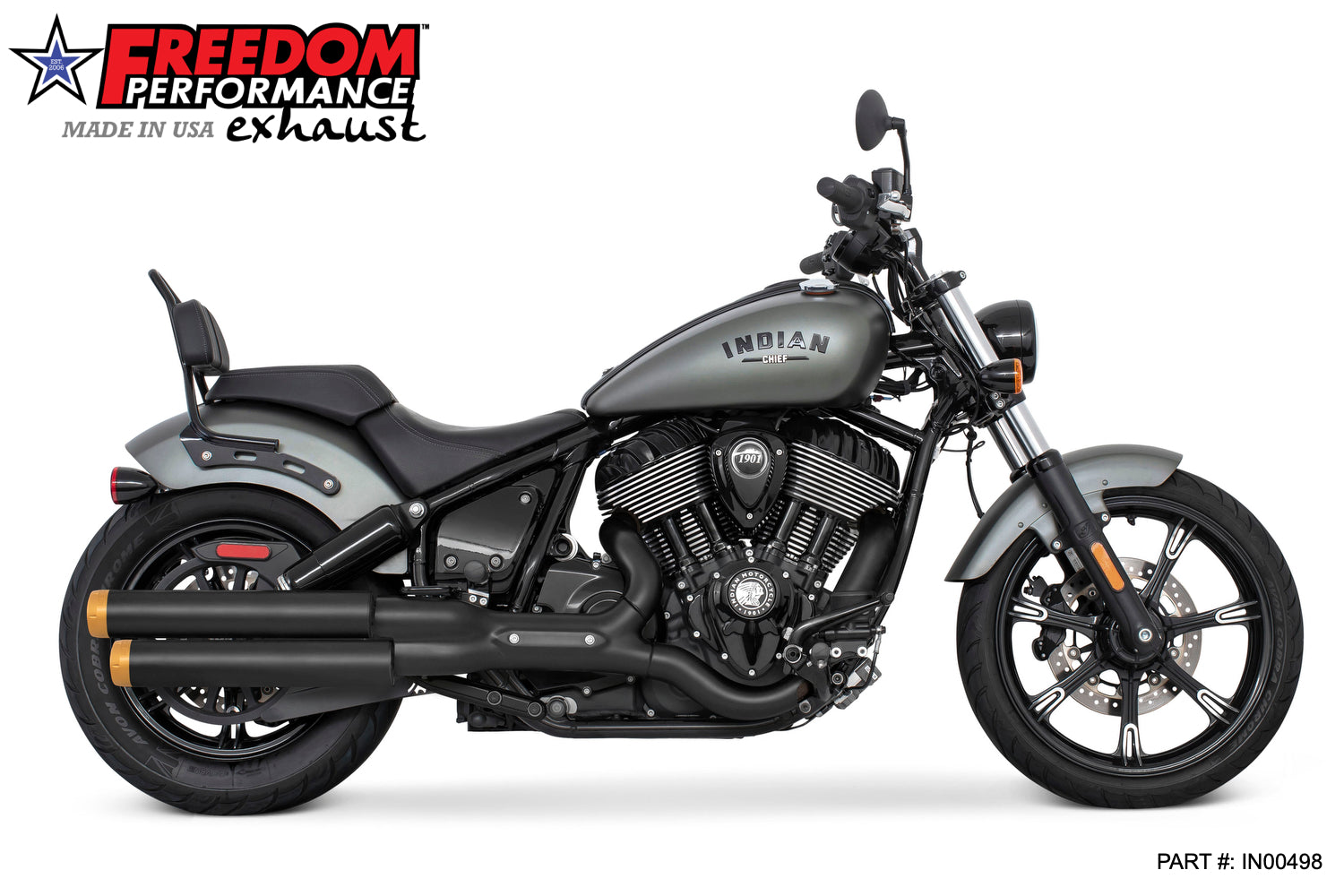 INDIAN CHIEF/SPORT/BOBBER/SUPER/LIMITED 3.25" SLIP-ONS 2021-PRESENT