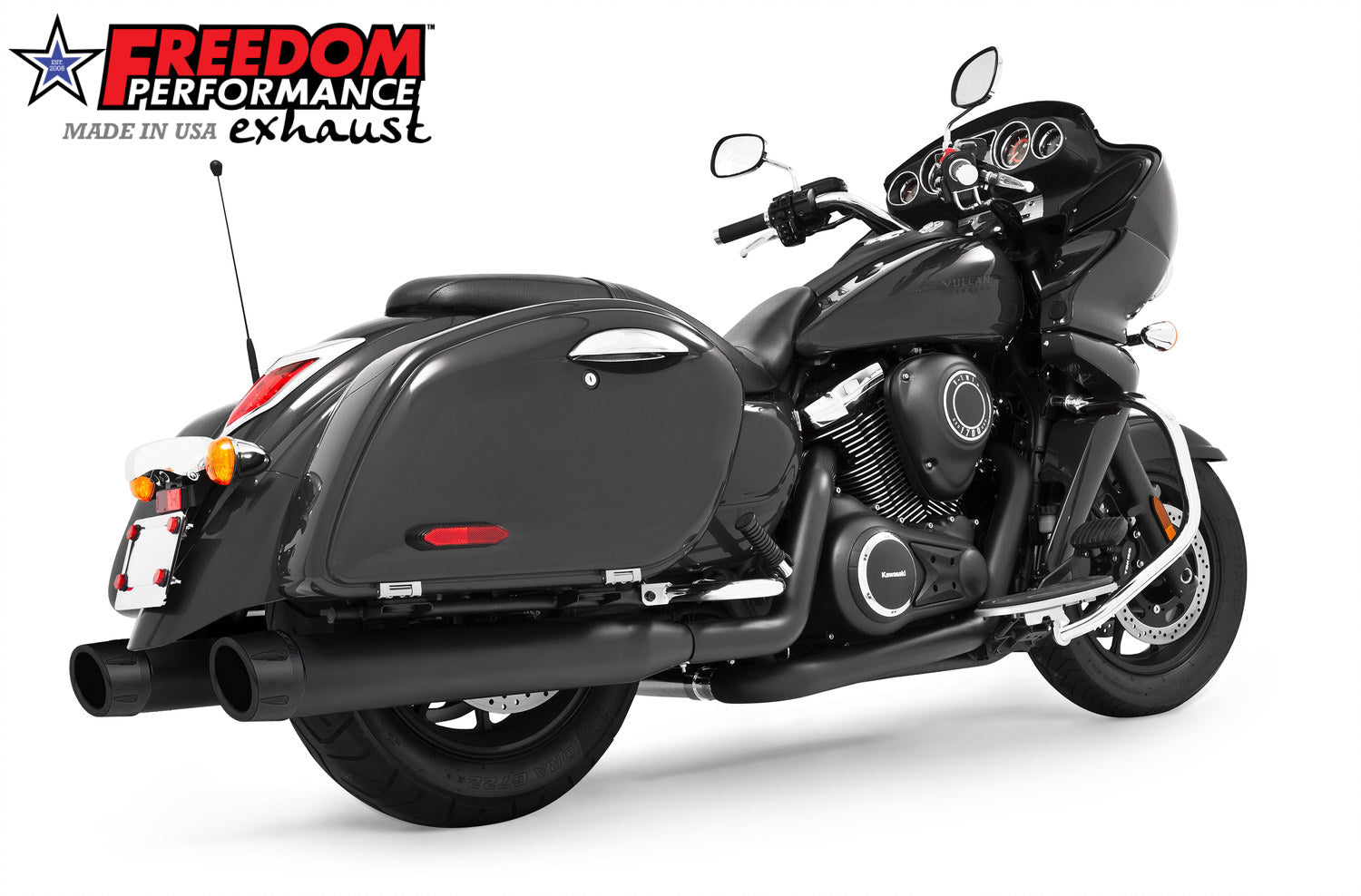 KAWASAKI VAQUERO 1700/NOMAD/VOYAGER 4" COMPLETE TRUE-DUAL SYSTEM