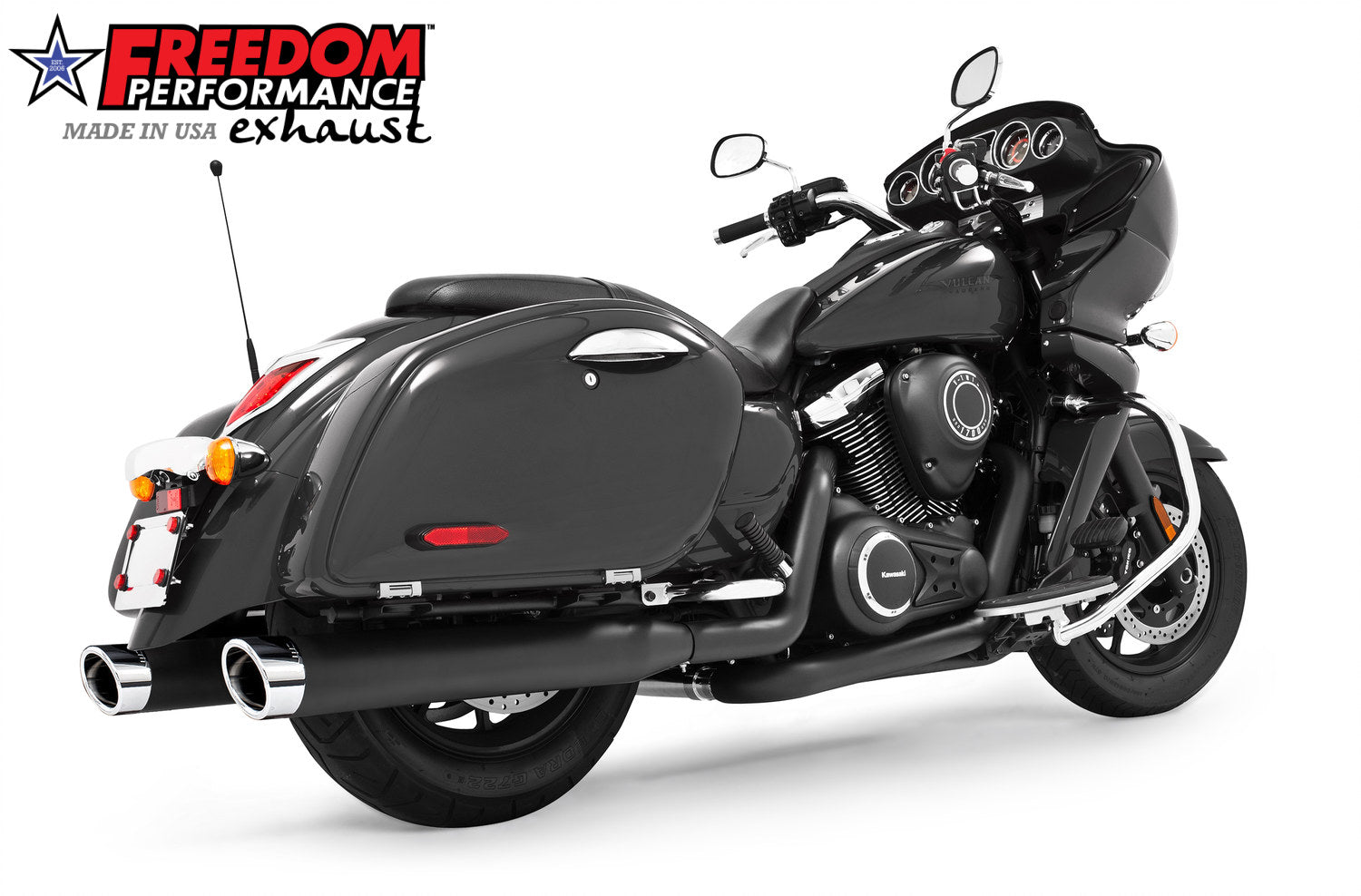 KAWASAKI VAQUERO 1700/NOMAD/VOYAGER 4" COMPLETE TRUE-DUAL SYSTEM