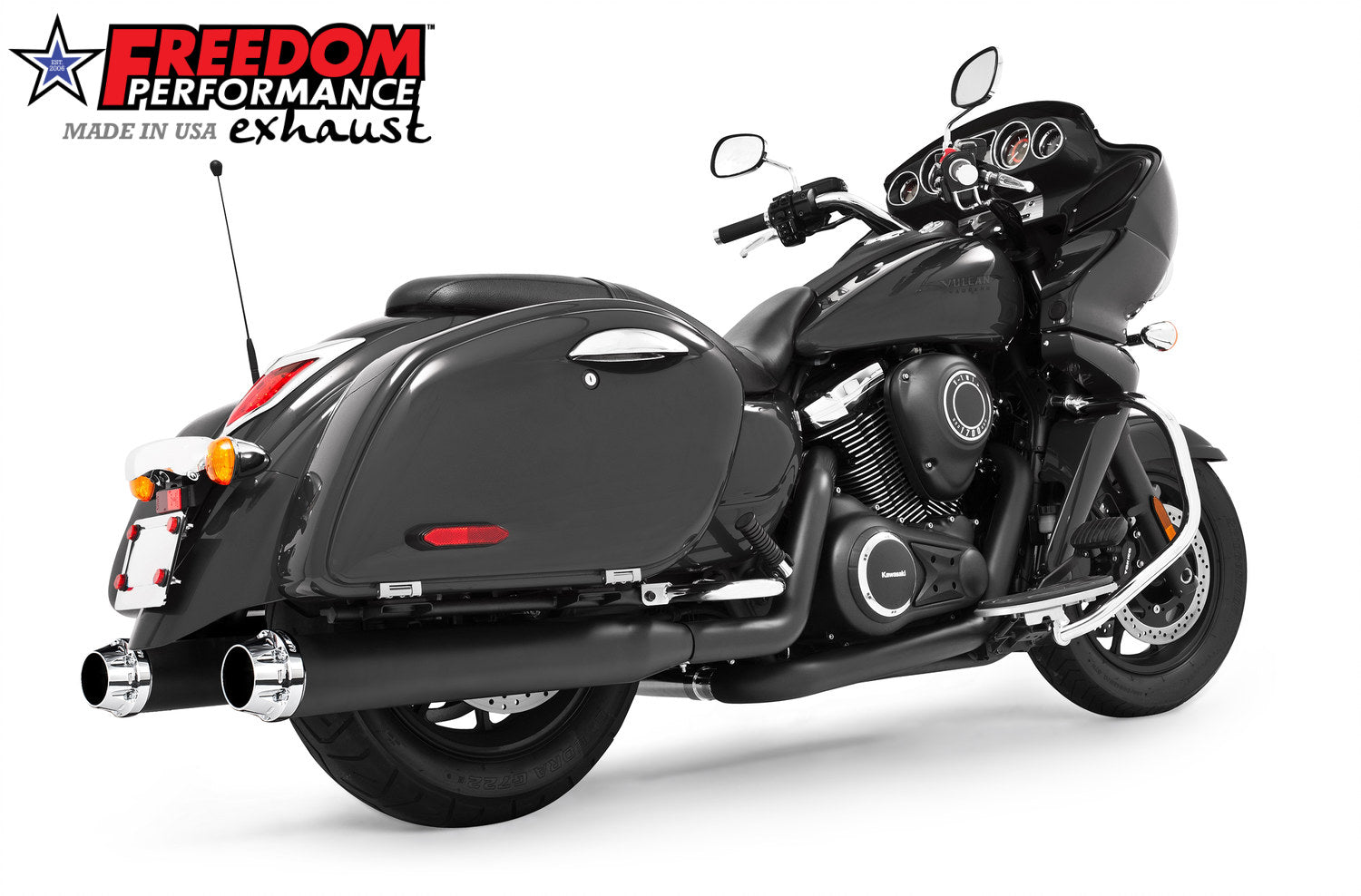 KAWASAKI VAQUERO 1700/NOMAD/VOYAGER 4" COMPLETE TRUE-DUAL SYSTEM
