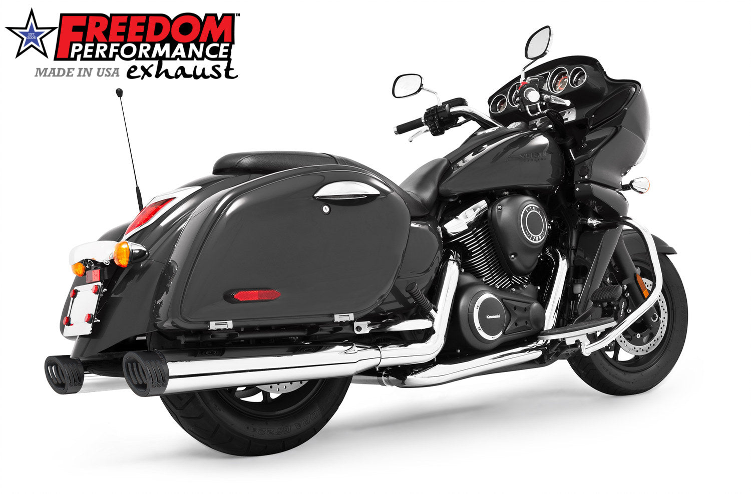 KAWASAKI VAQUERO 1700/NOMAD/VOYAGER 4" COMPLETE TRUE-DUAL SYSTEM