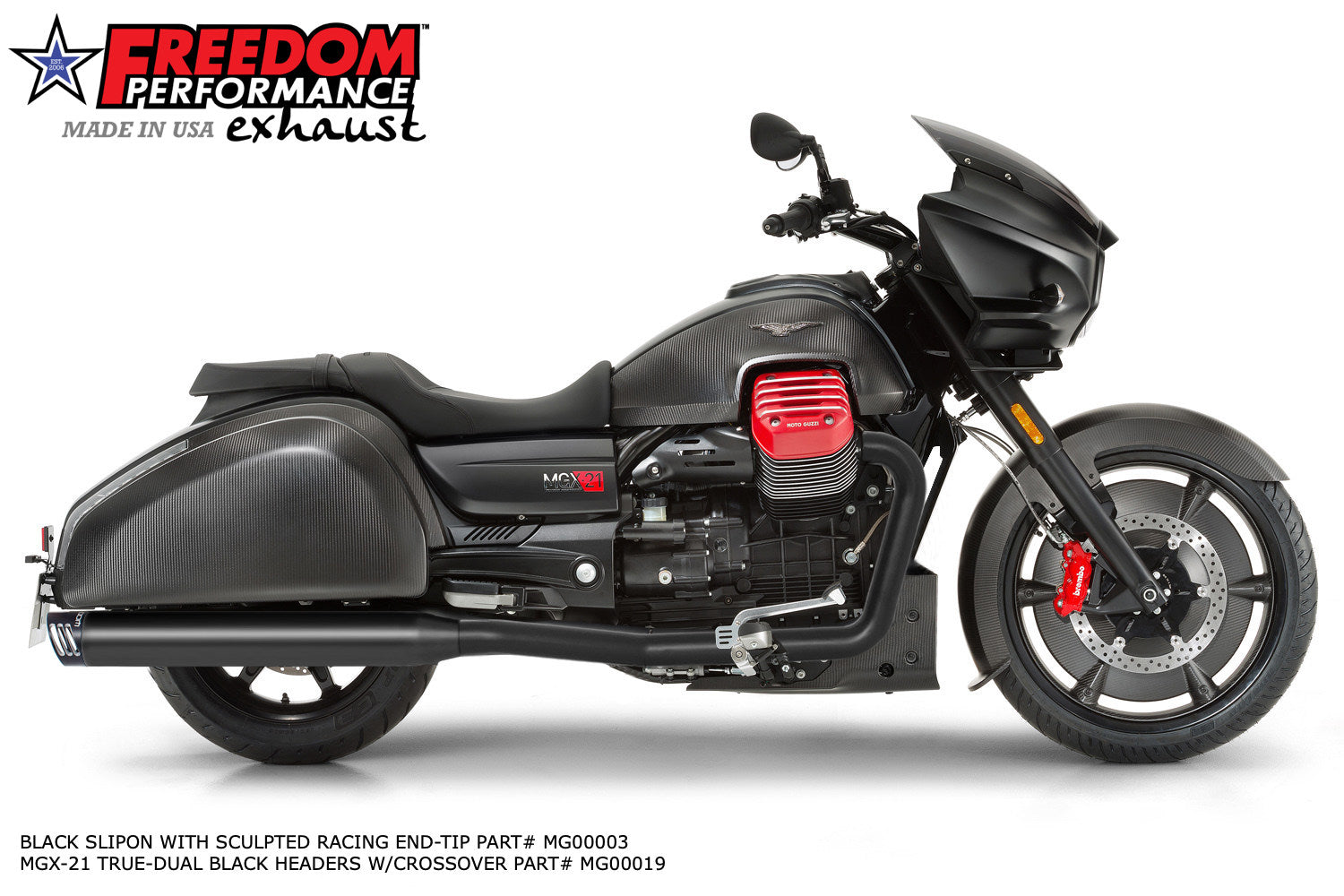 MOTO GUZZI MMGX-21 SLIP-ONS & END CAPS (*SPECIAL ORDER)
