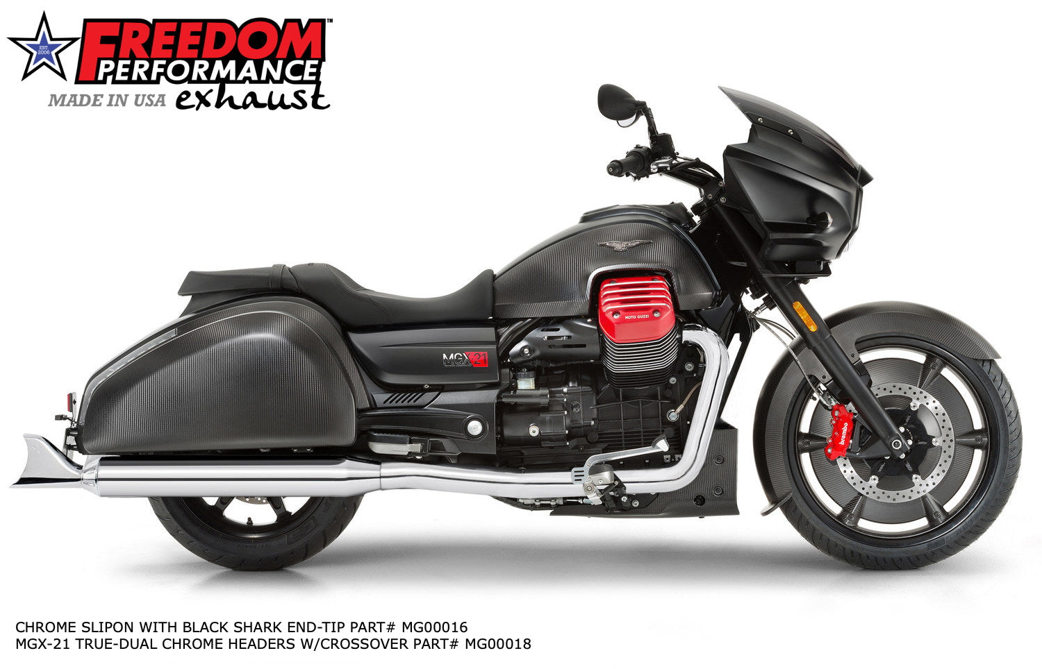 MOTO GUZZI MMGX-21 SLIP-ONS & END CAPS (*SPECIAL ORDER)