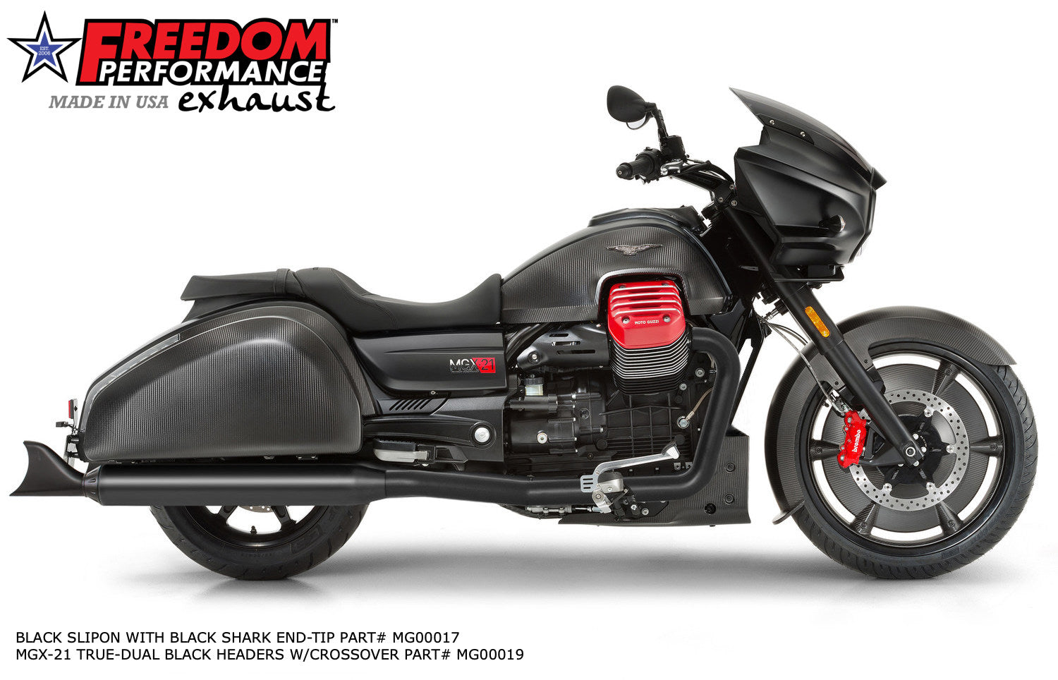 MOTO GUZZI MMGX-21 SLIP-ONS & END CAPS (*SPECIAL ORDER)
