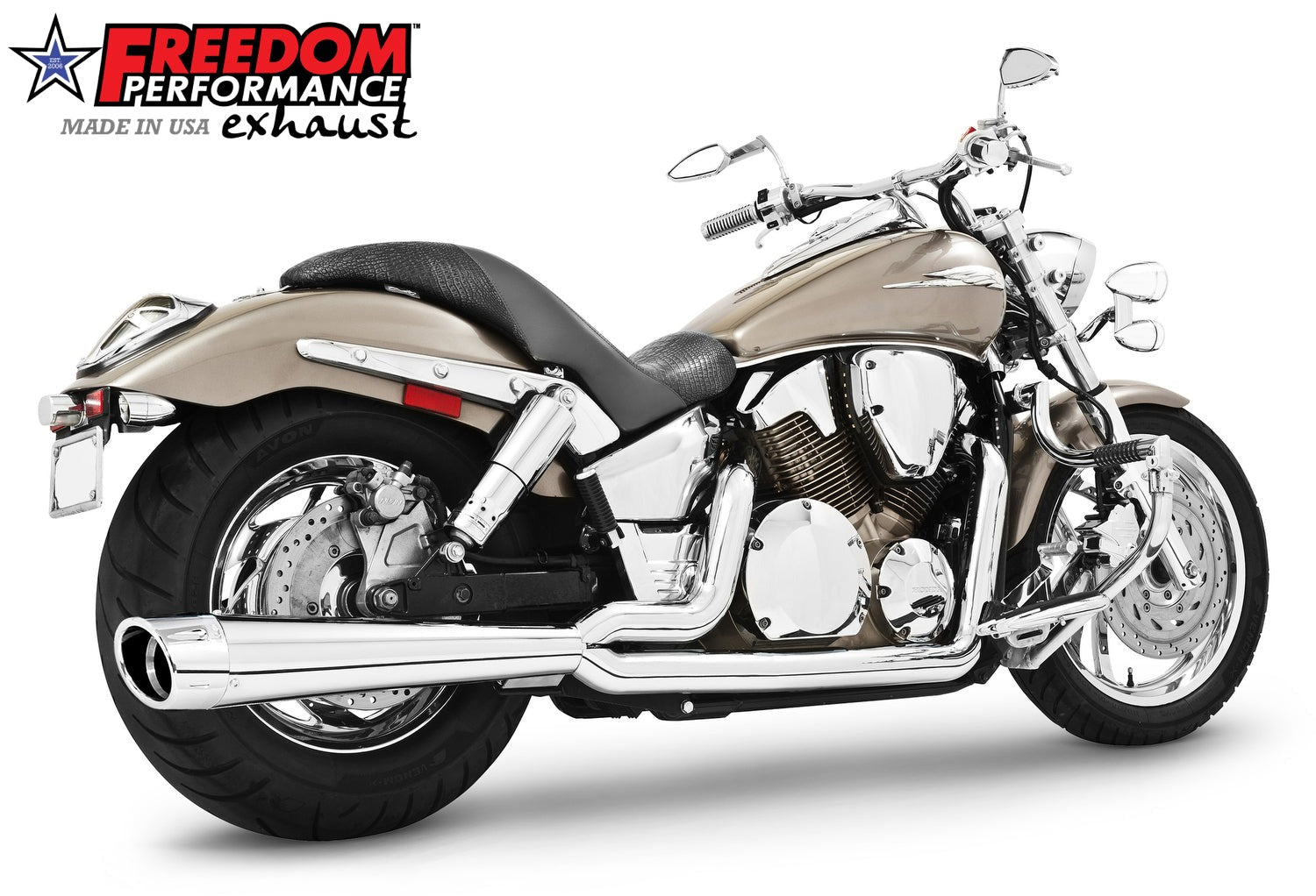 HONDA VTX1300 COMBAT FLUTED 2-INTO-1 2003 TO 2009
