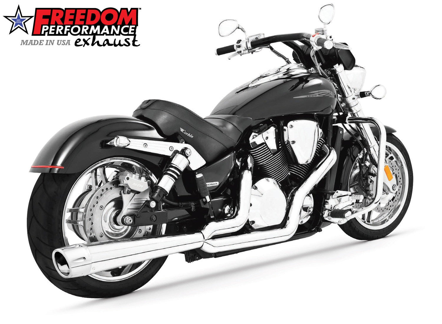 HONDA VTX1800 COMBAT 2-INTO-1 FLUTED 2002 TO 2009